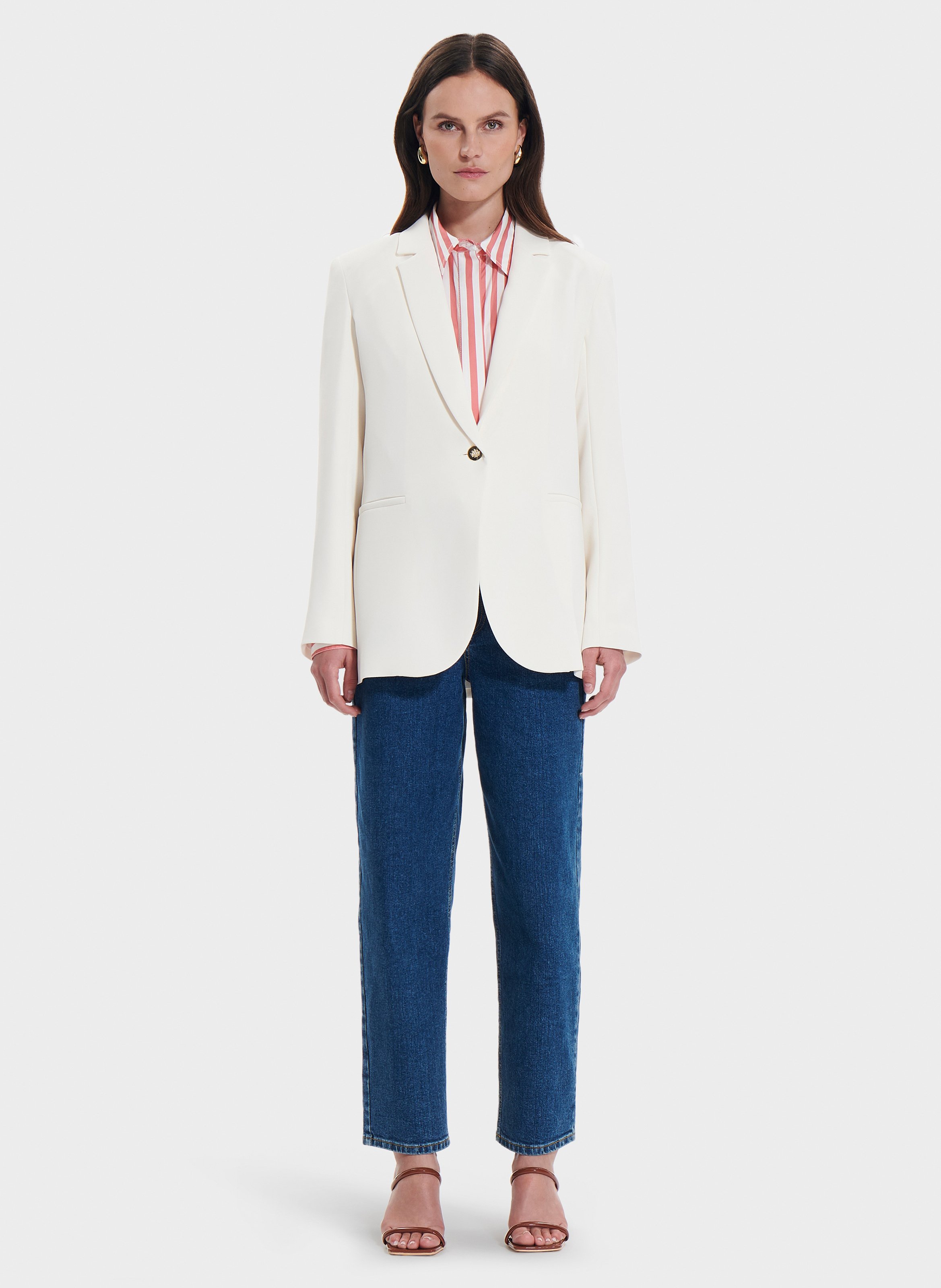 Veste victorina Blanc