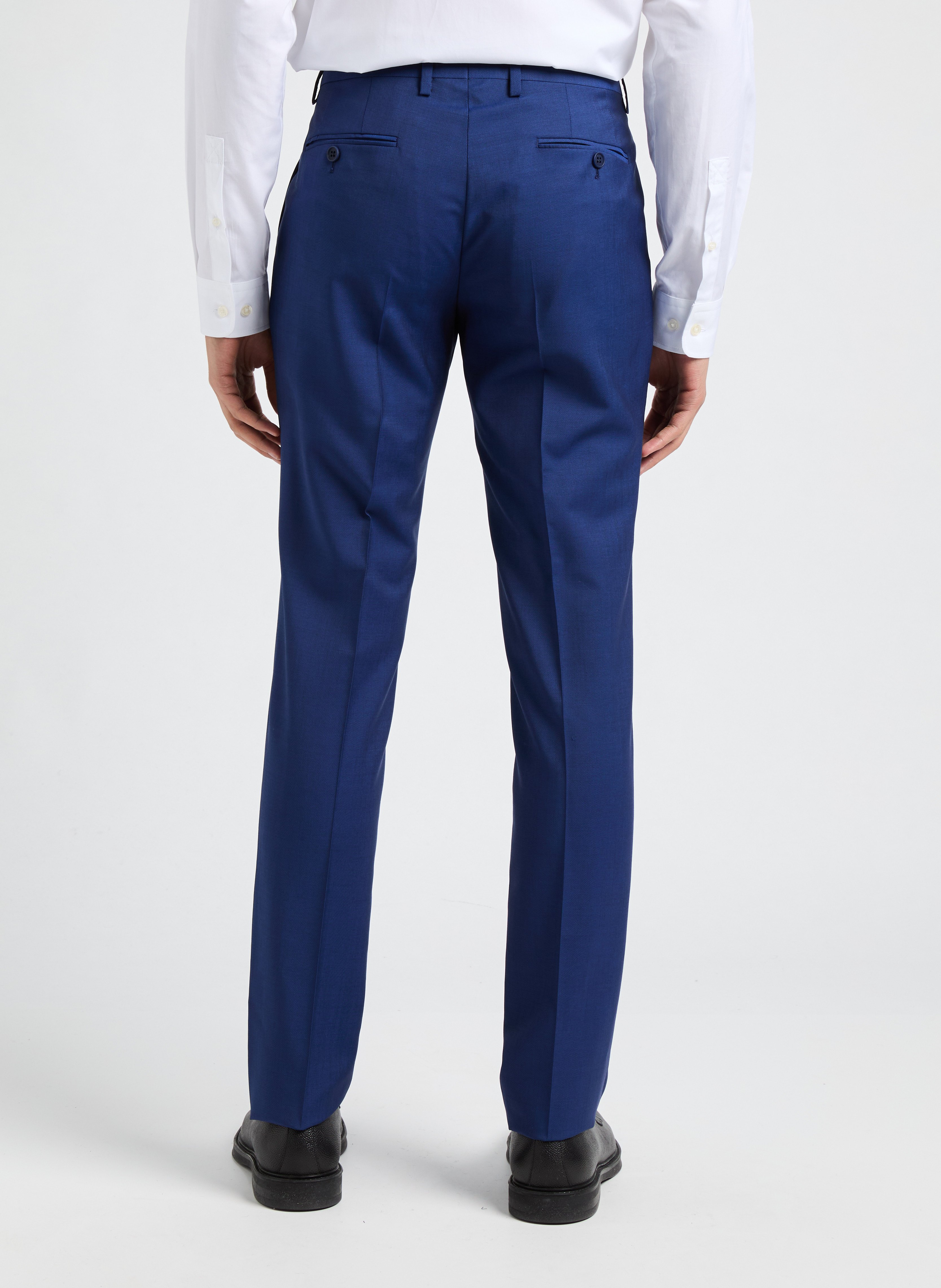Wool and mohair suit trousers SAISON 1865 Blue
