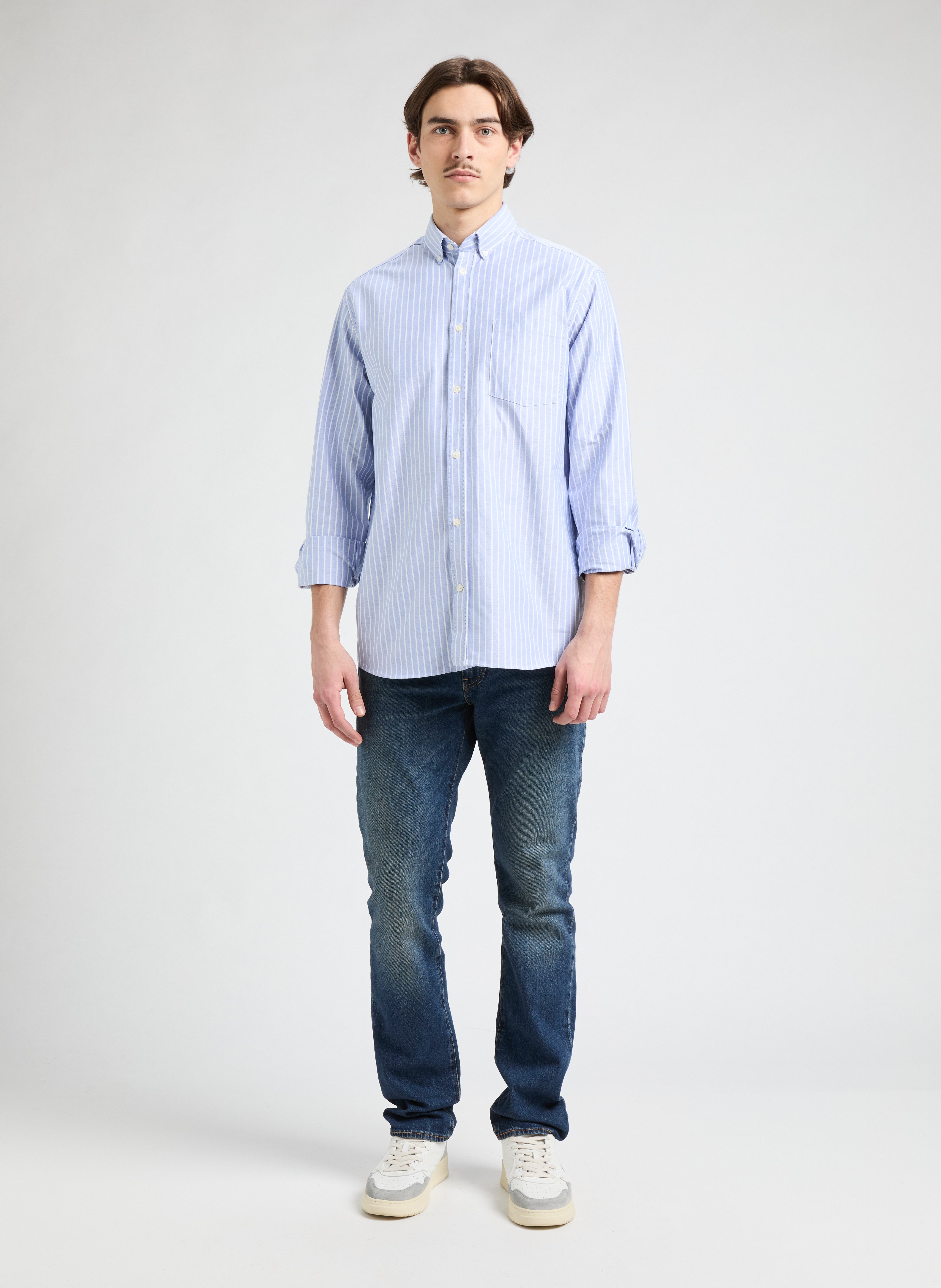 Chemise à rayures AU PRINTEMPS PARIS Bleu