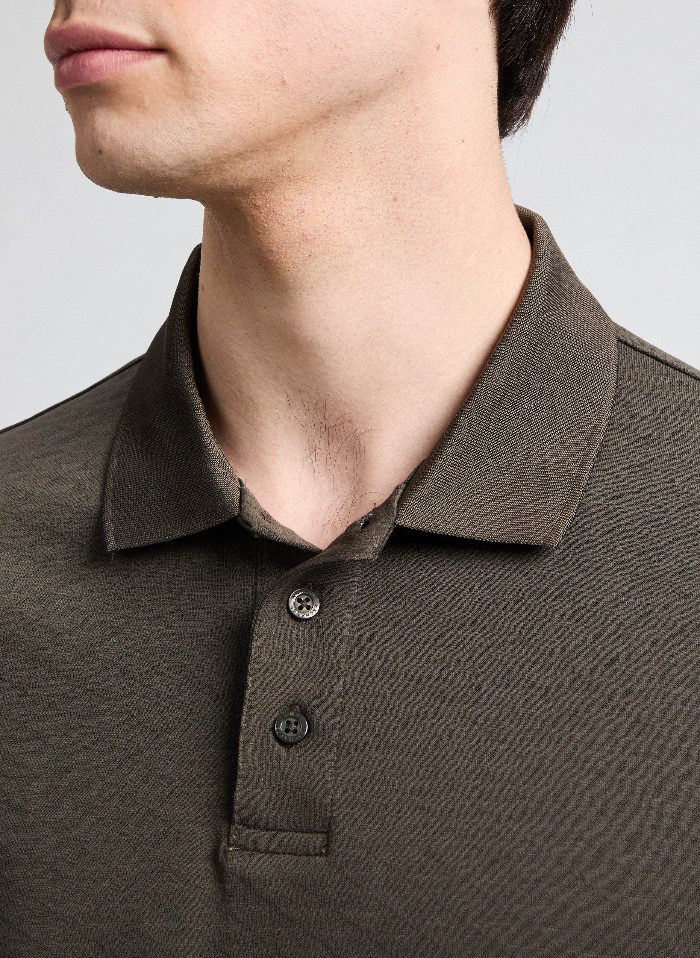 Polo à motif logotypé  ARMANI EXCHANGE Marron