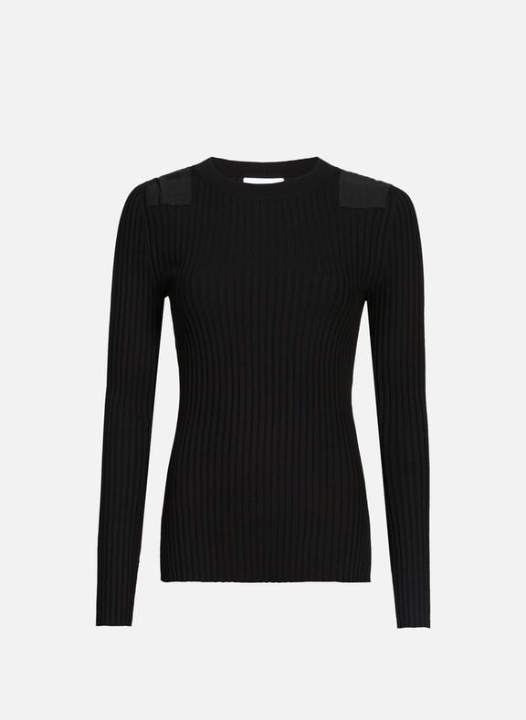 Ribbed wool blend top HELMUT LANG Ribbed wool blend top HELMUT LANG