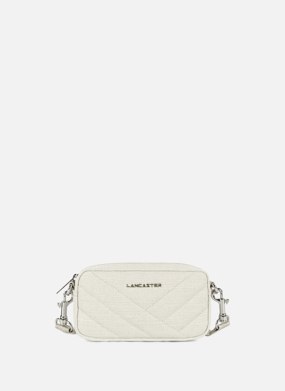 Pochette smartphone - canvas matelassé Gris by LANCASTER LANCASTER Pochette smartphone - canvas matelassé Gris