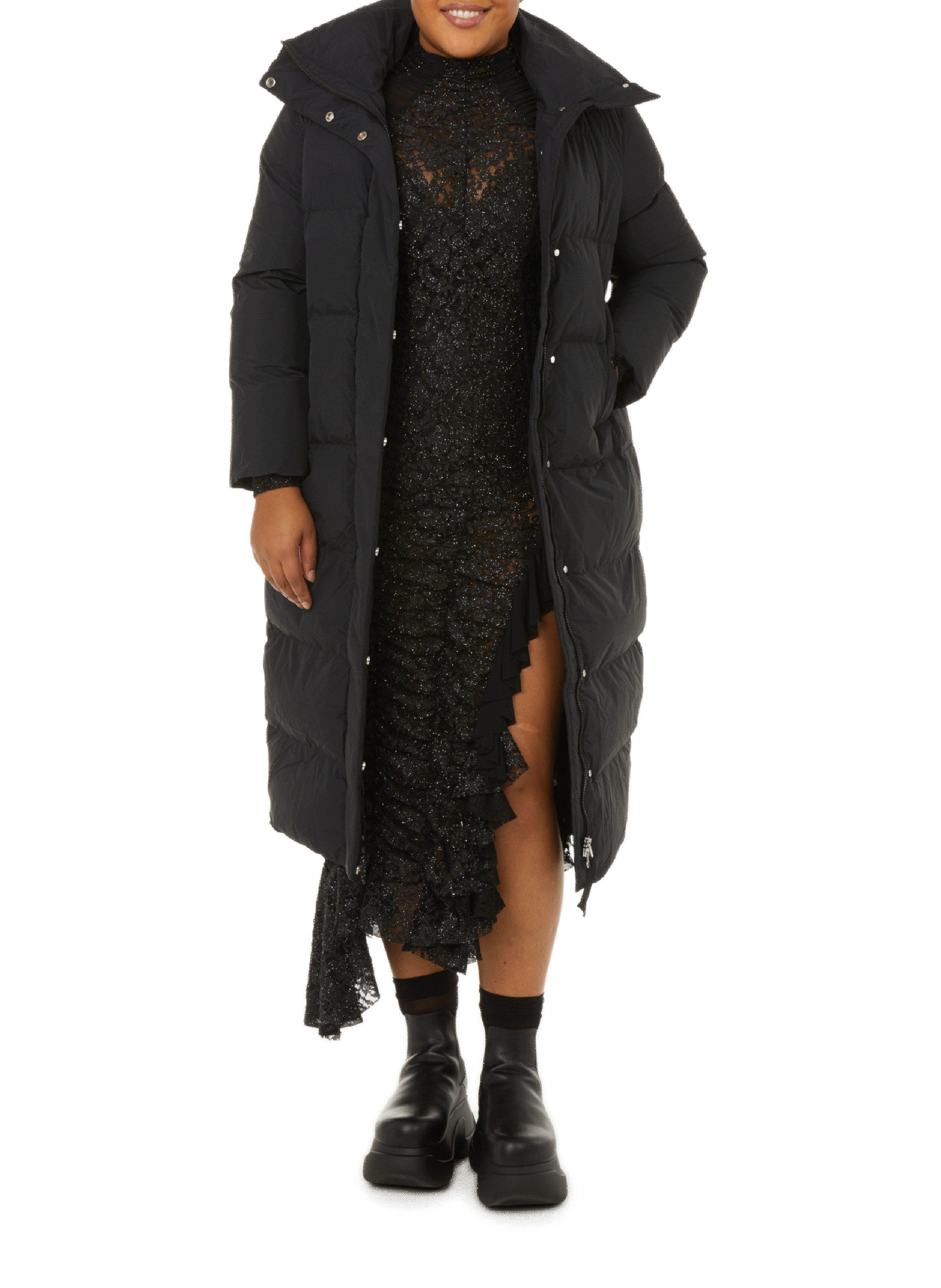 Doudoune longue AIGLE Noir