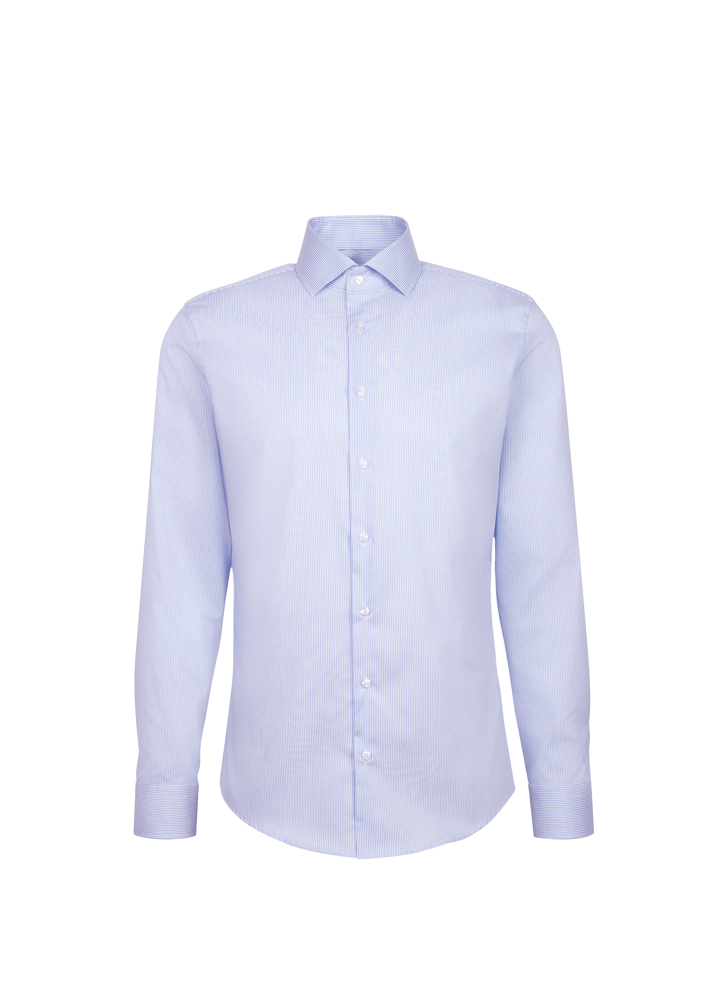 Slim striped cotton shirt SEIDENSTICKER Blue