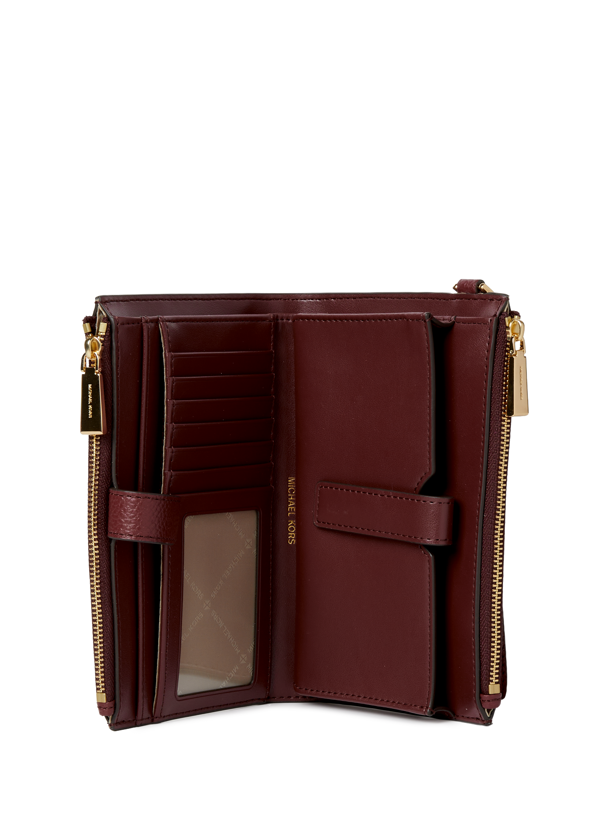 Portefeuille Jet Set en cuir MICHAEL KORS Rouge