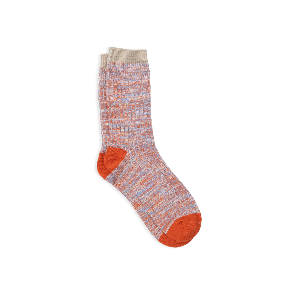 Chaussettes en coton épais club  Orange et bleu
