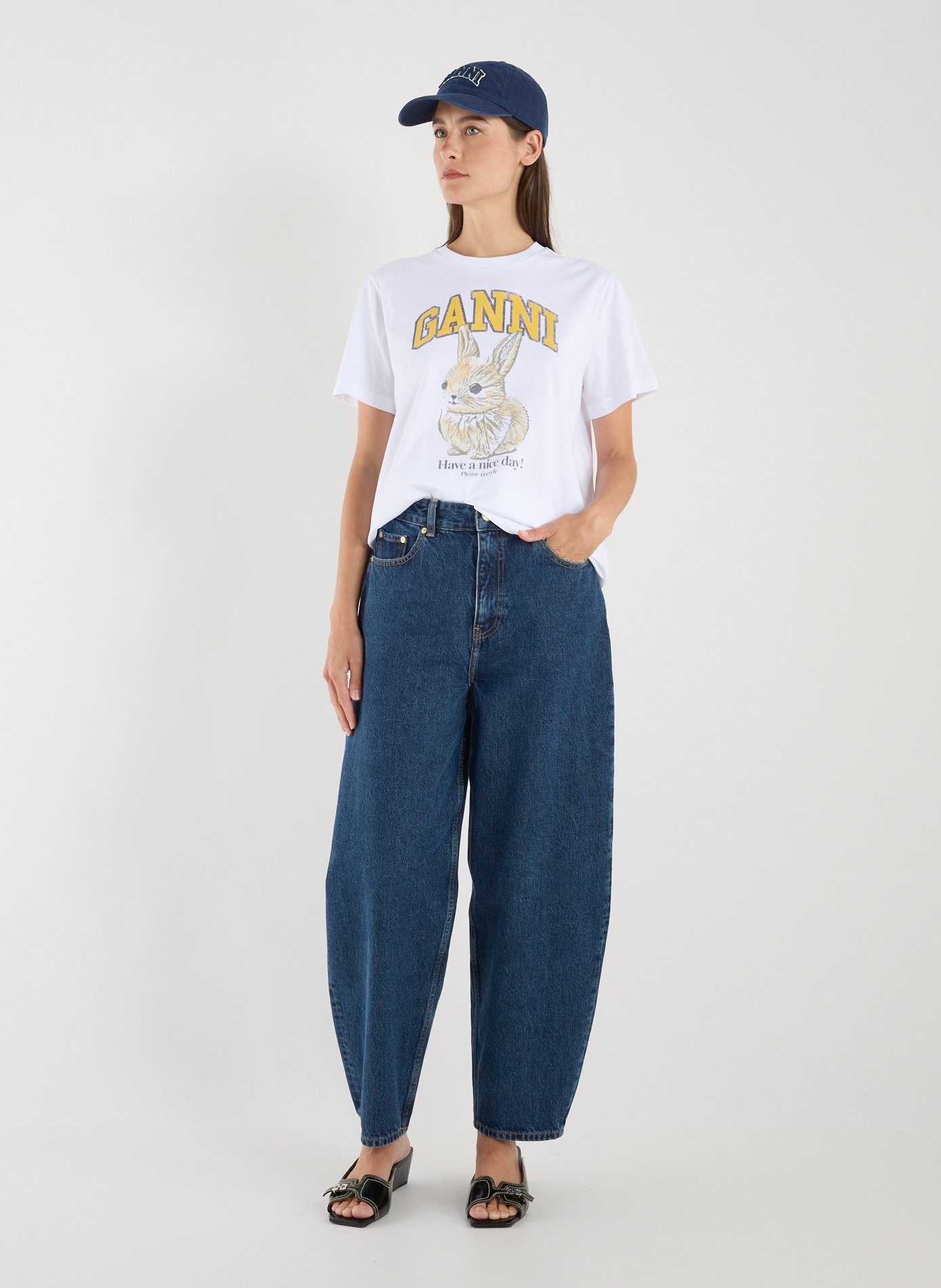 T-shirt à motif  Blanc