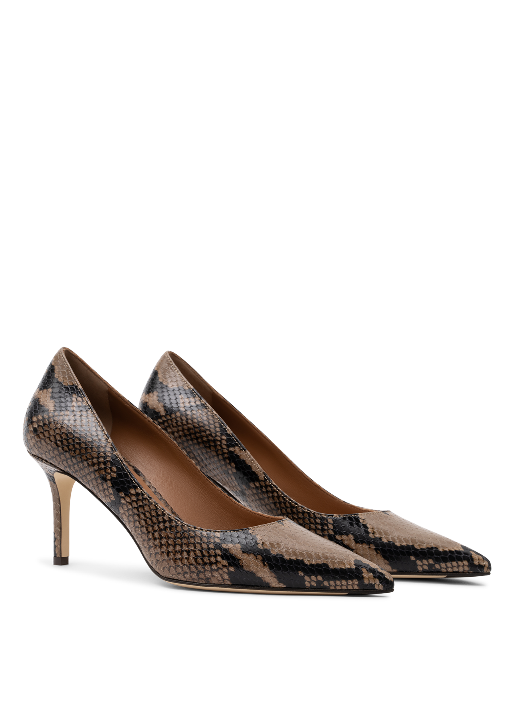 Escarpins yumba en python PARALLELE Gris