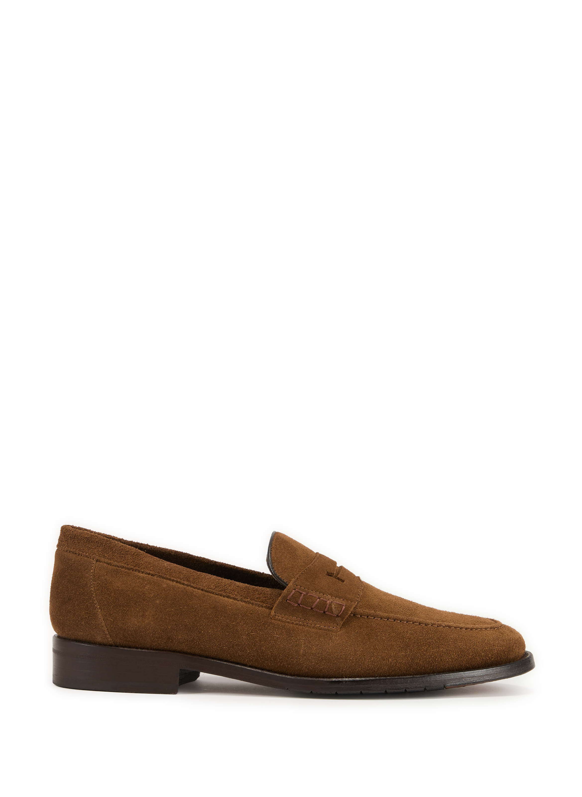 HACKETT Mocassins bout amande en cuir Marron