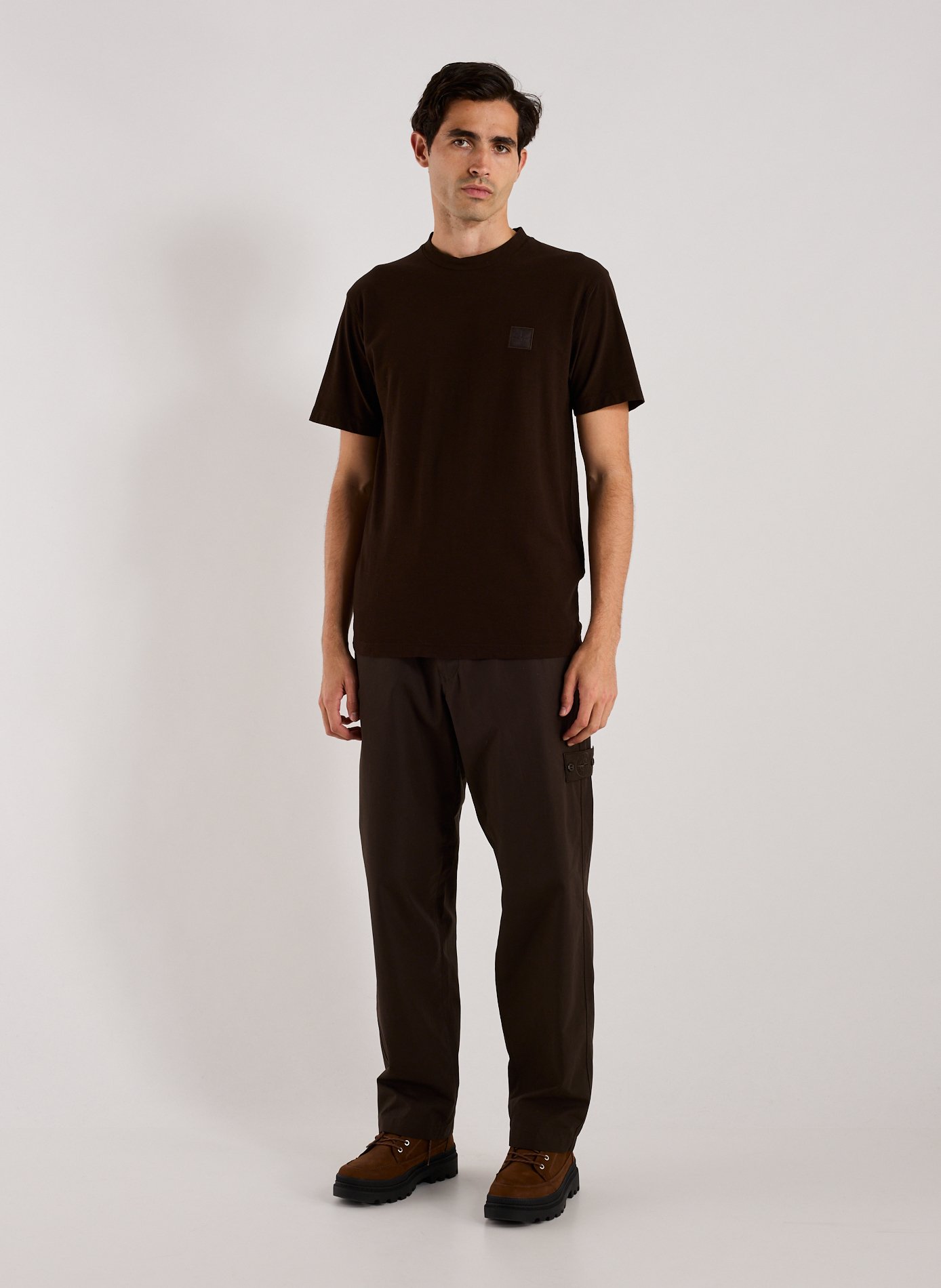 T-shirt en coton - Collection Ghost STONE ISLAND Marron
