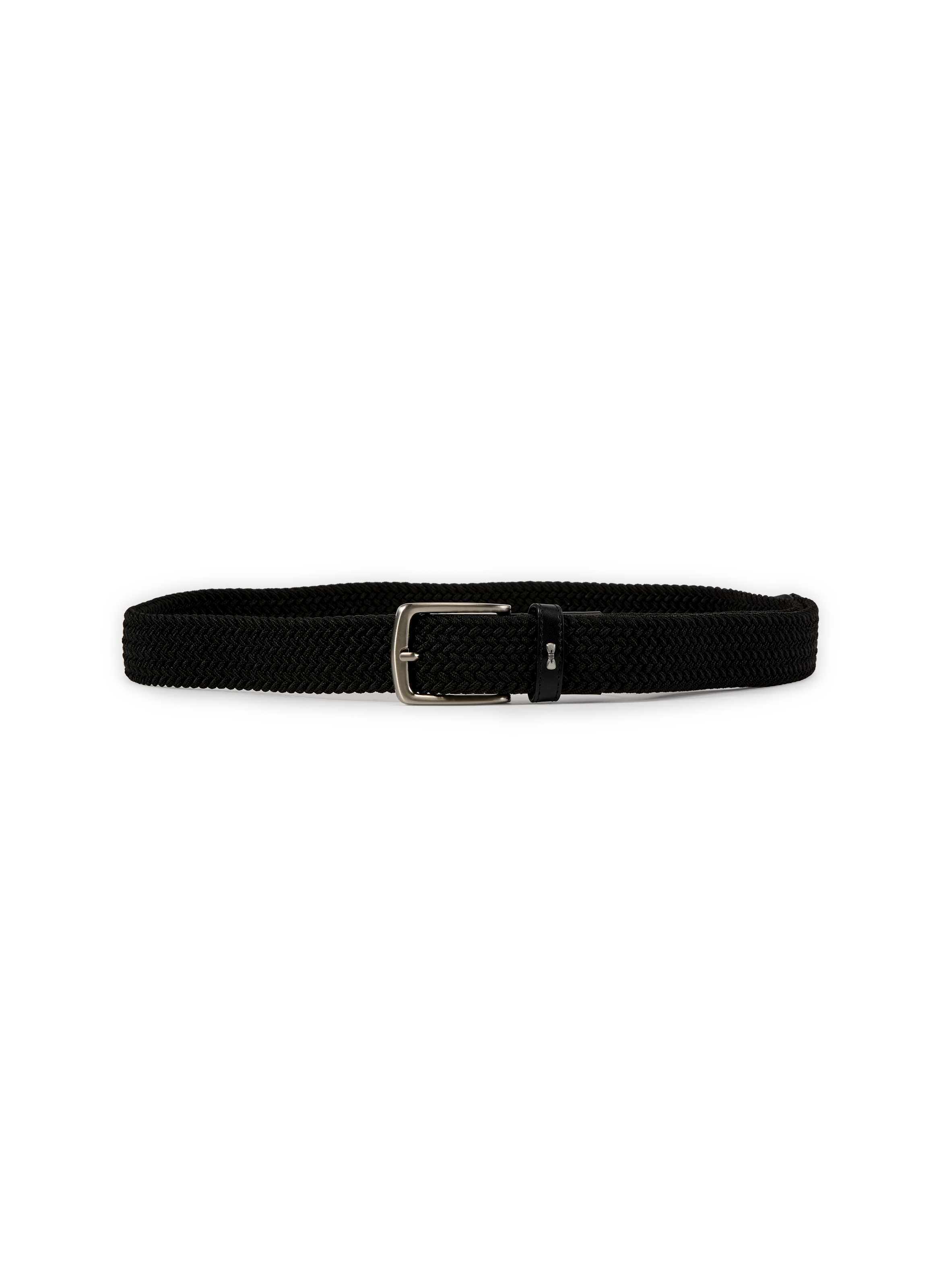 EDEN PARK Braided knit belt Black