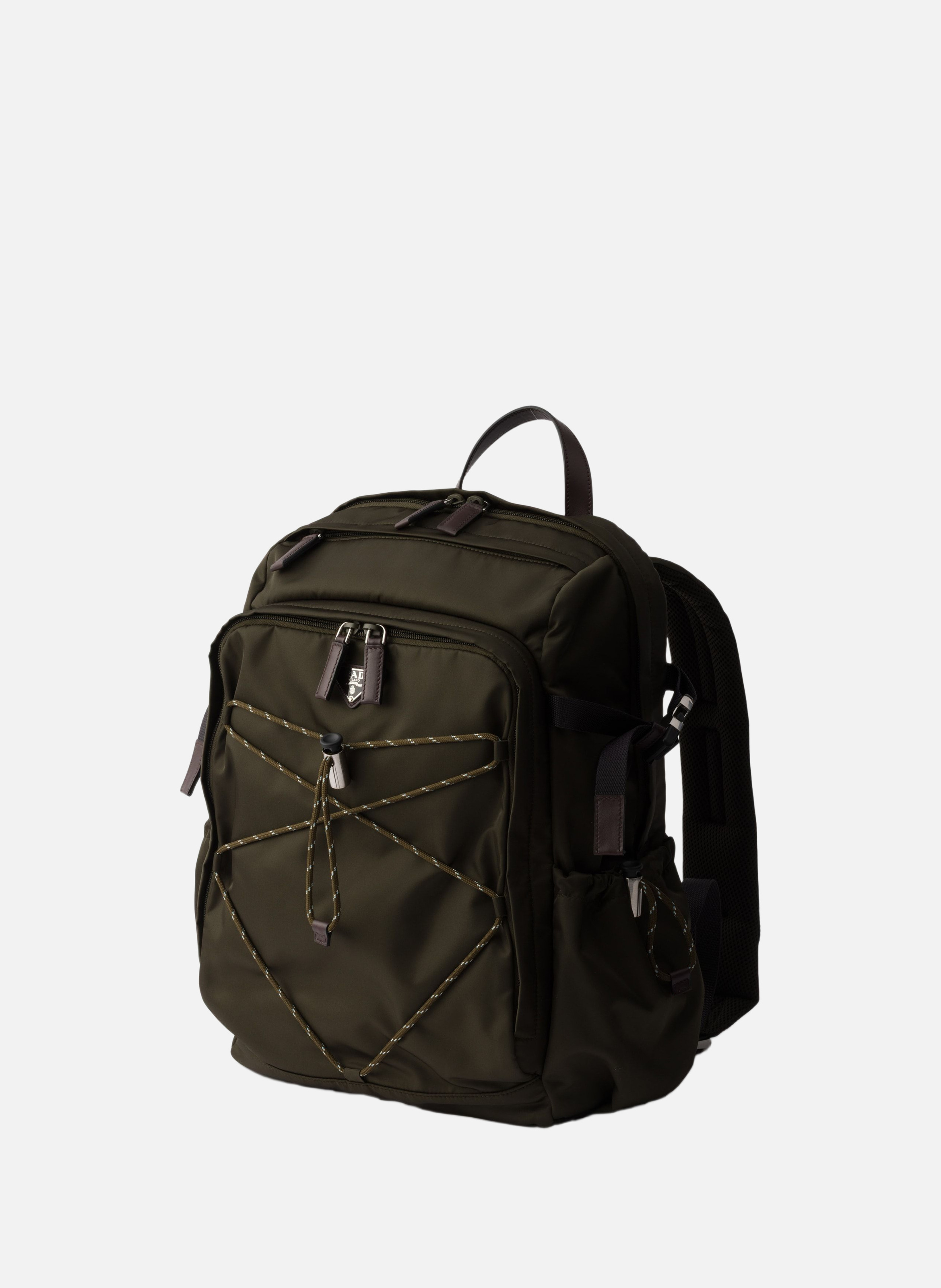 Sac à dos prada speedrock en re-nylon et cuir PRADA Vert