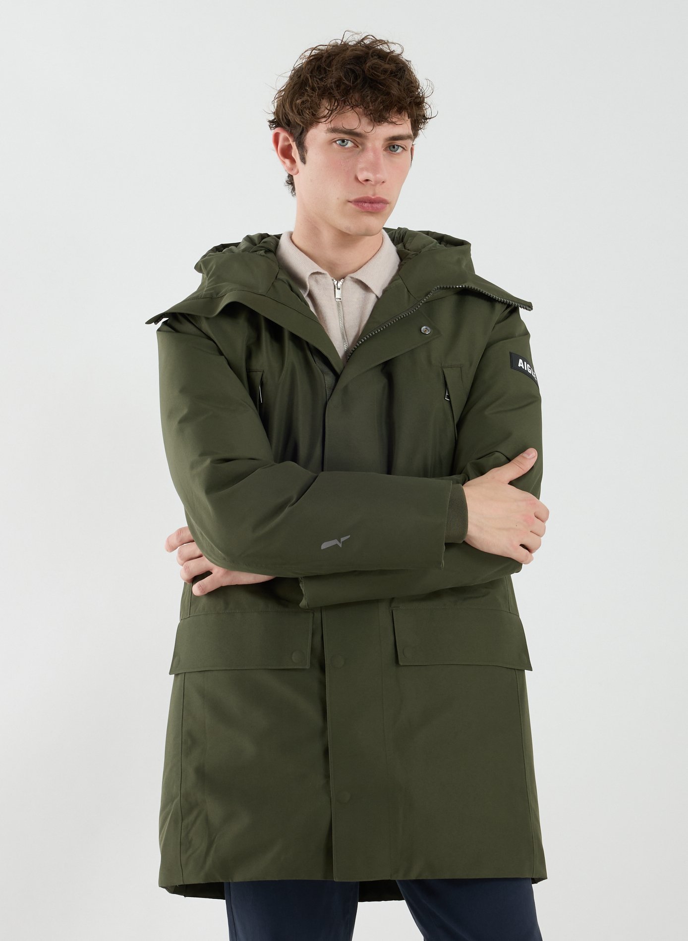 Parka à capuche AIGLE Kaki