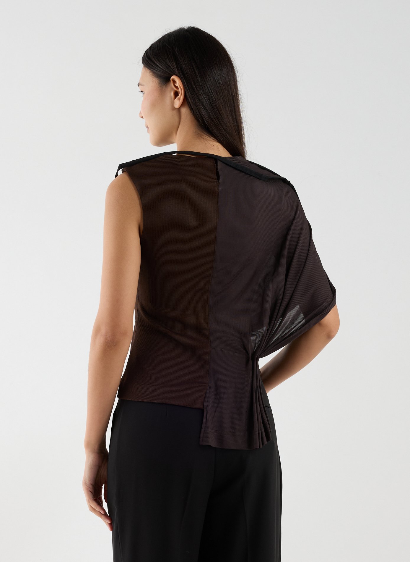 Top drapé CHRISTOPHER ESBER Marron