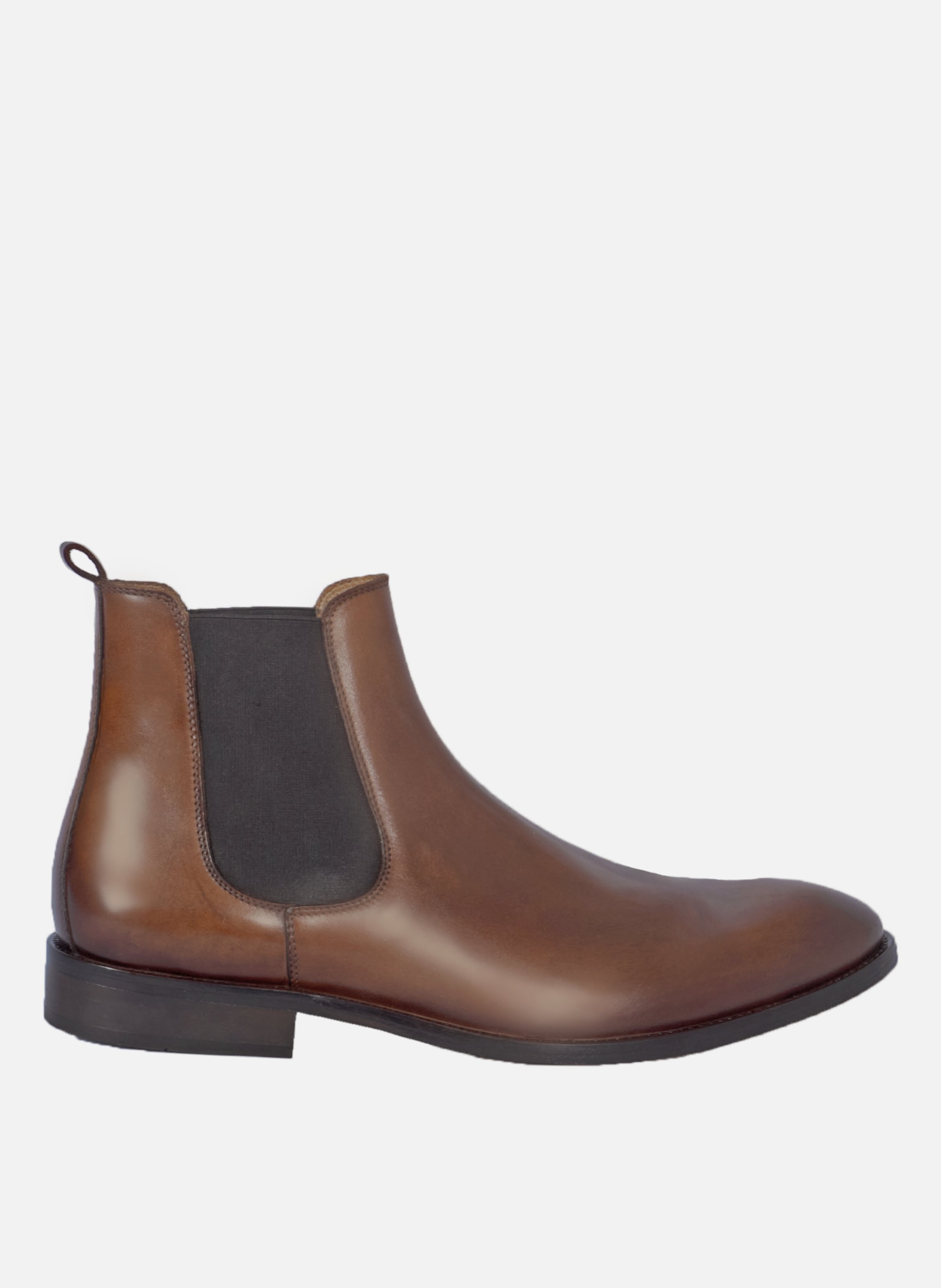 Chelsea boots martin cuir cognac JULES & JENN Marron