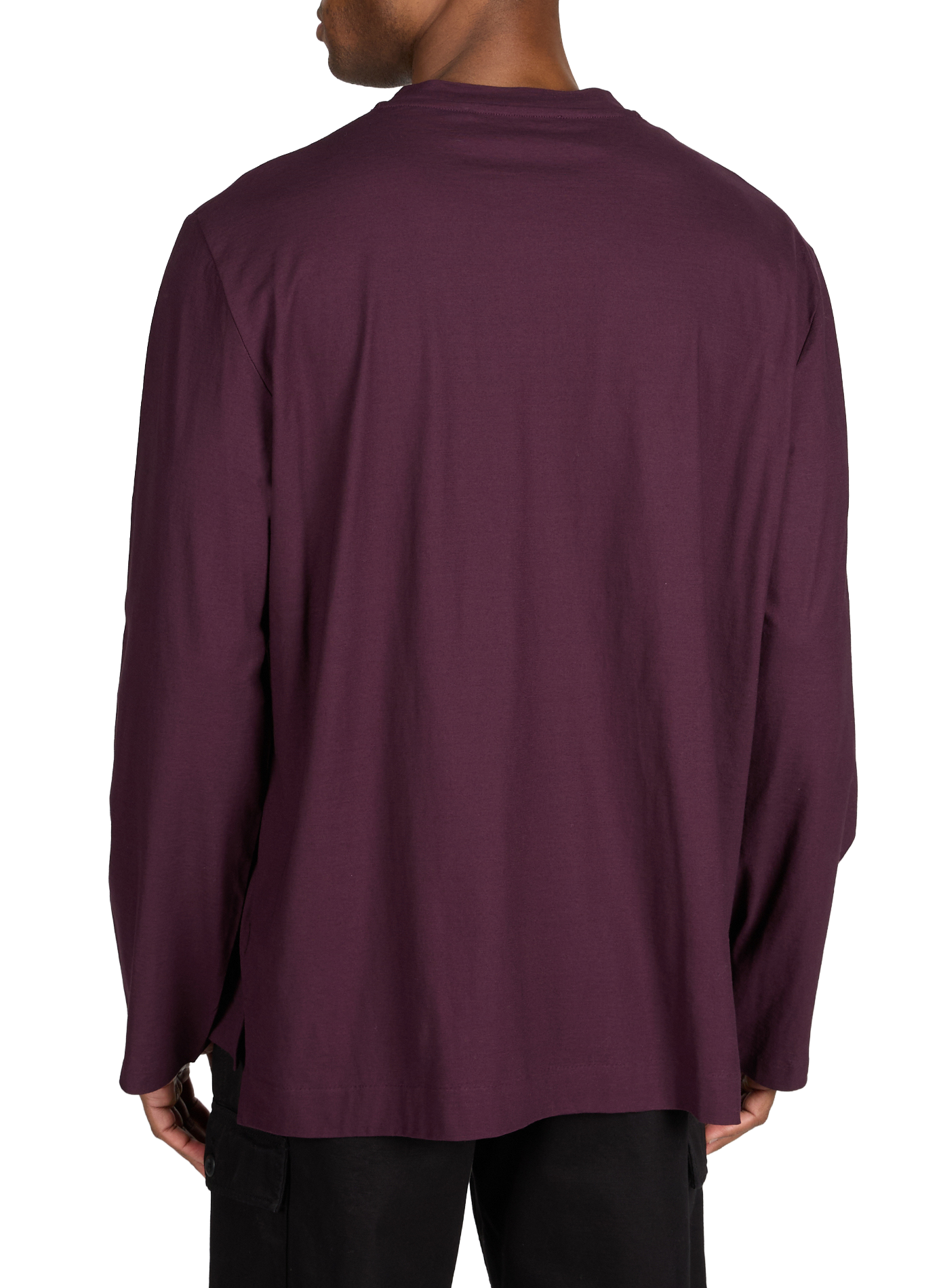 Solid color long-sleeve cotton t-shirt OUR LEGACY Purple