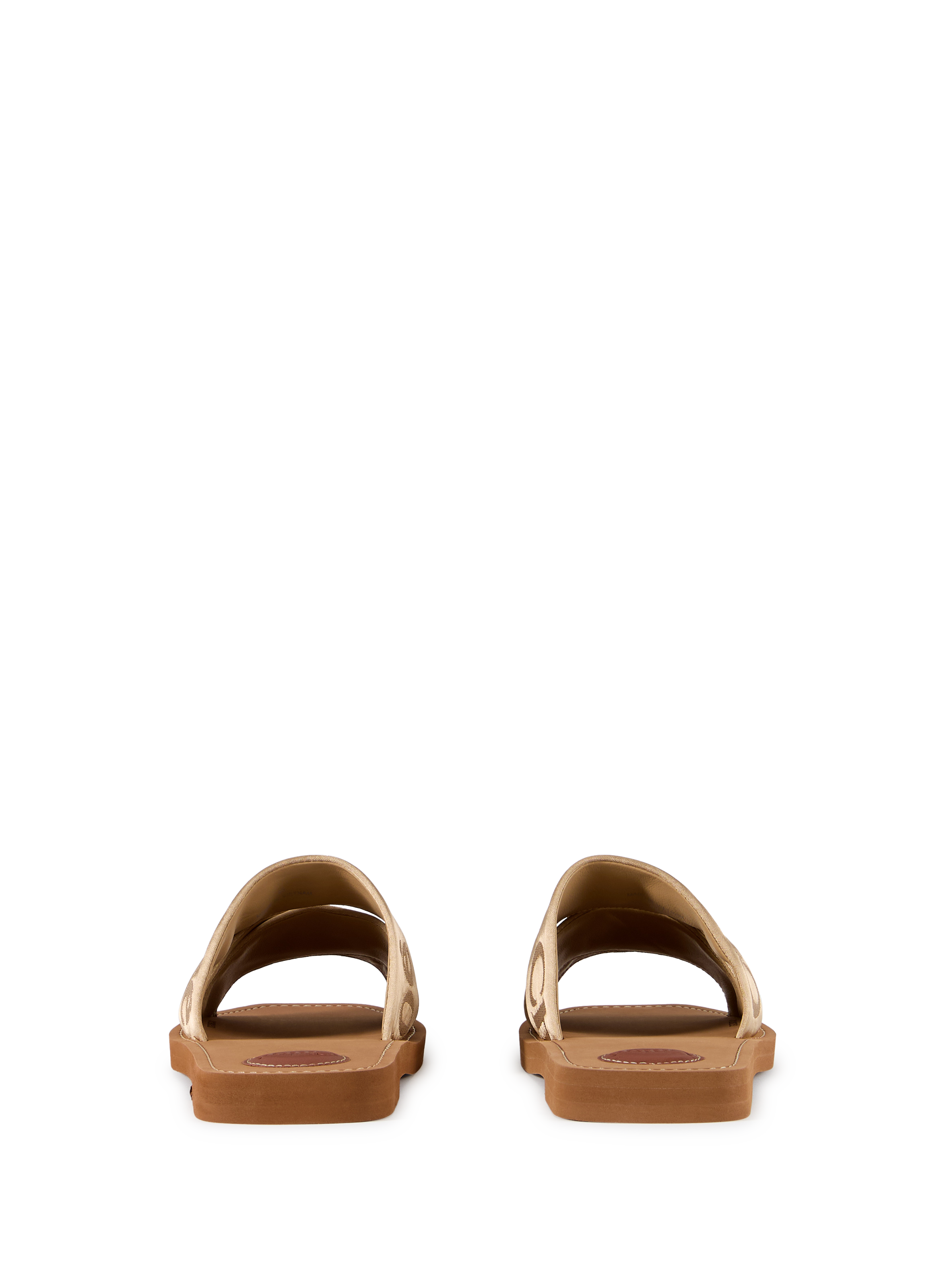 Woody logo slide sandal CHLOÉ Golden