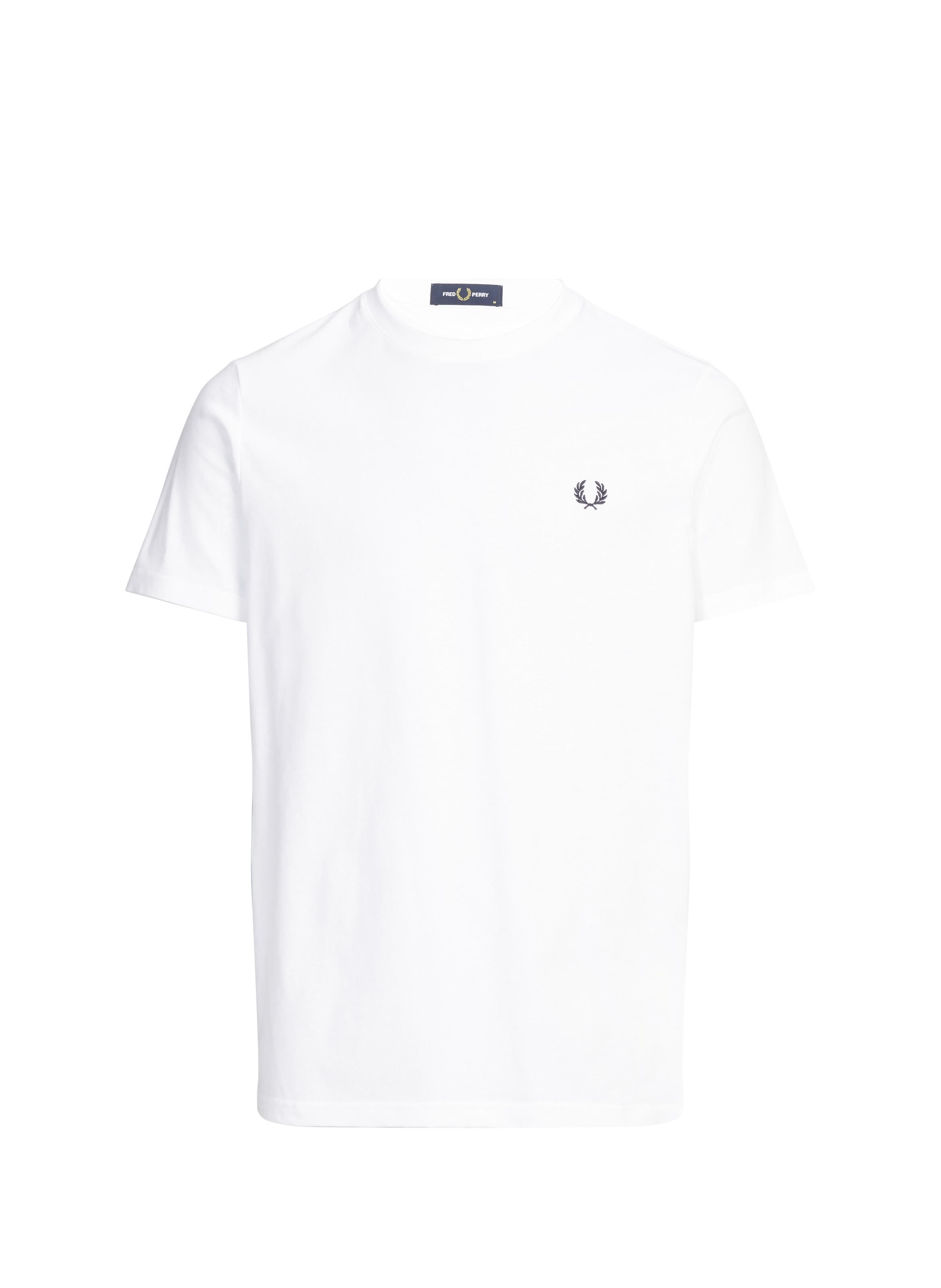 Cotton round-neck T-shirt FRED PERRY White