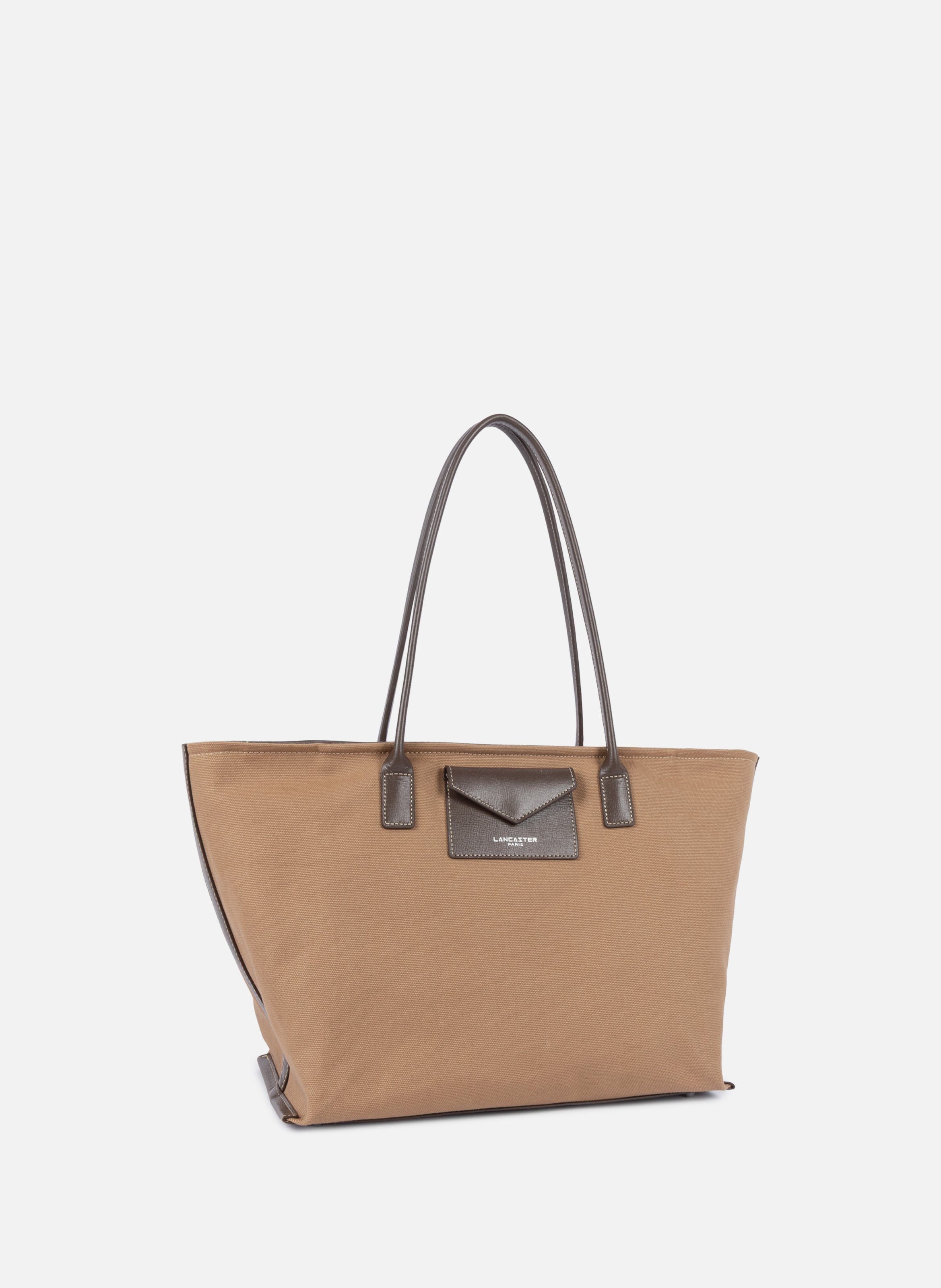 Sac cabas épaule - canvas kba LANCASTER Marron