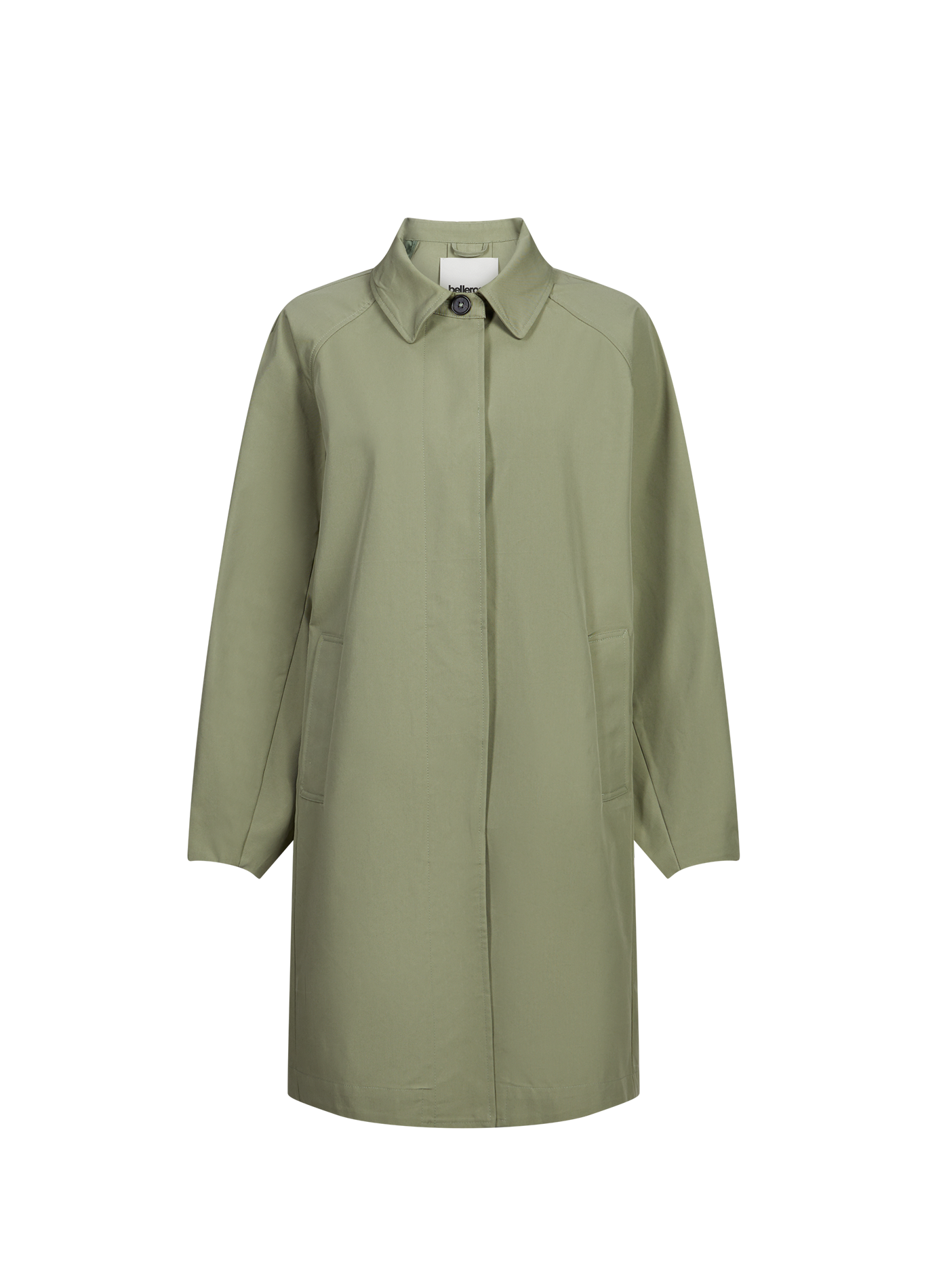 Manteau Julie en coton mélangé BELLEROSE Vert