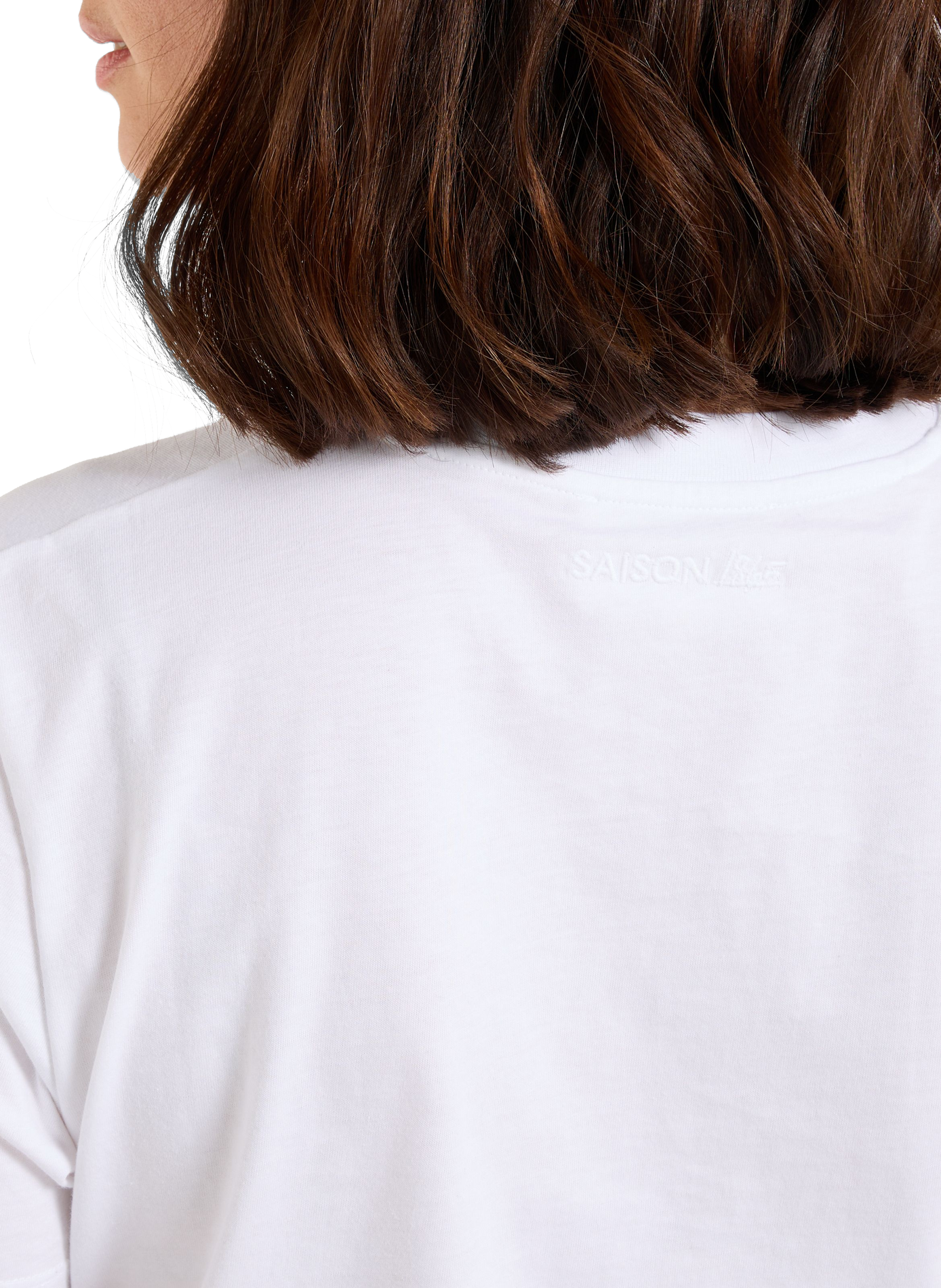 T-shirt court Acla en coton SAISON 1865 Blanc