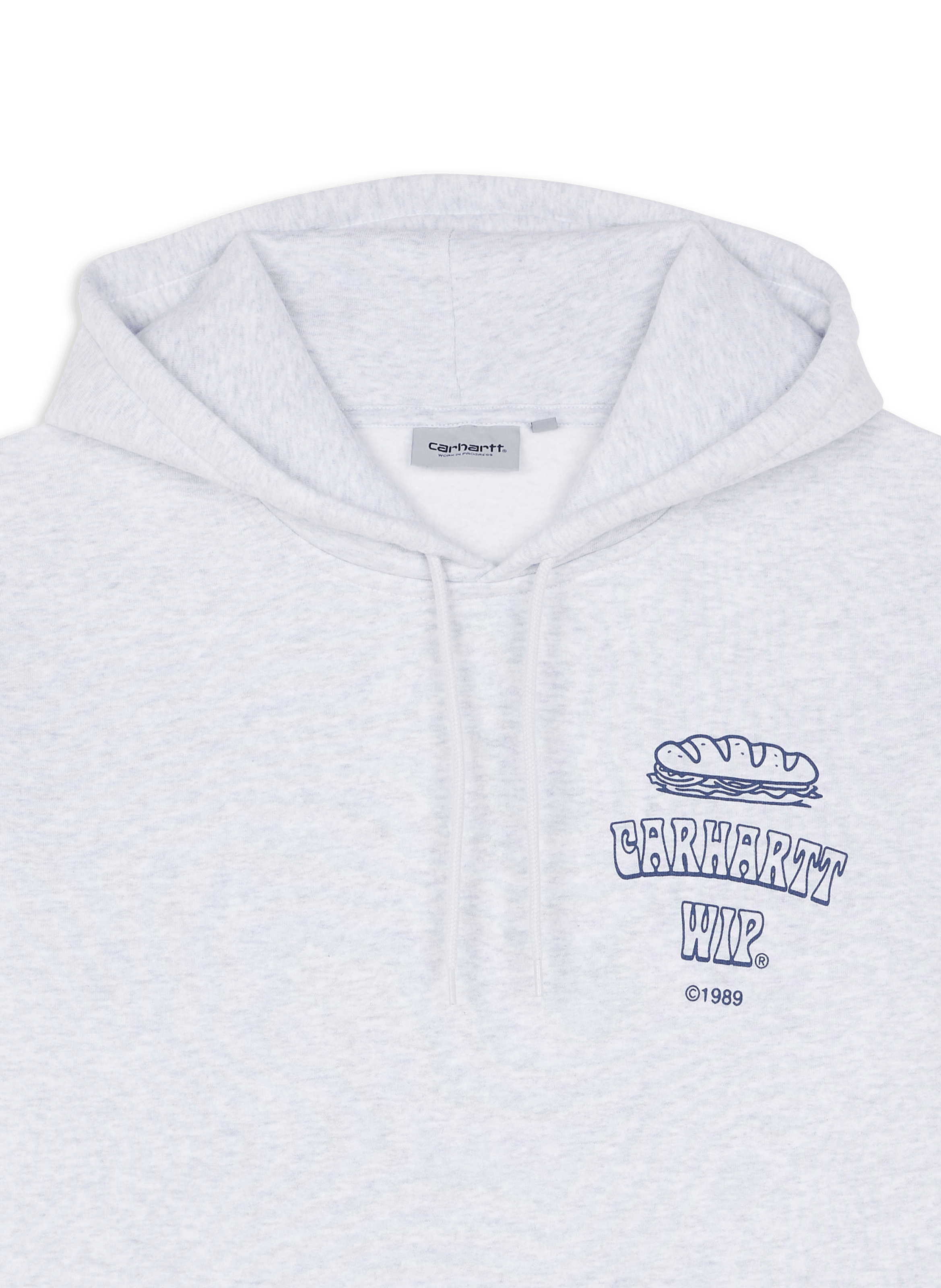 Printed cotton hoodie CARHARTT WIP Grey