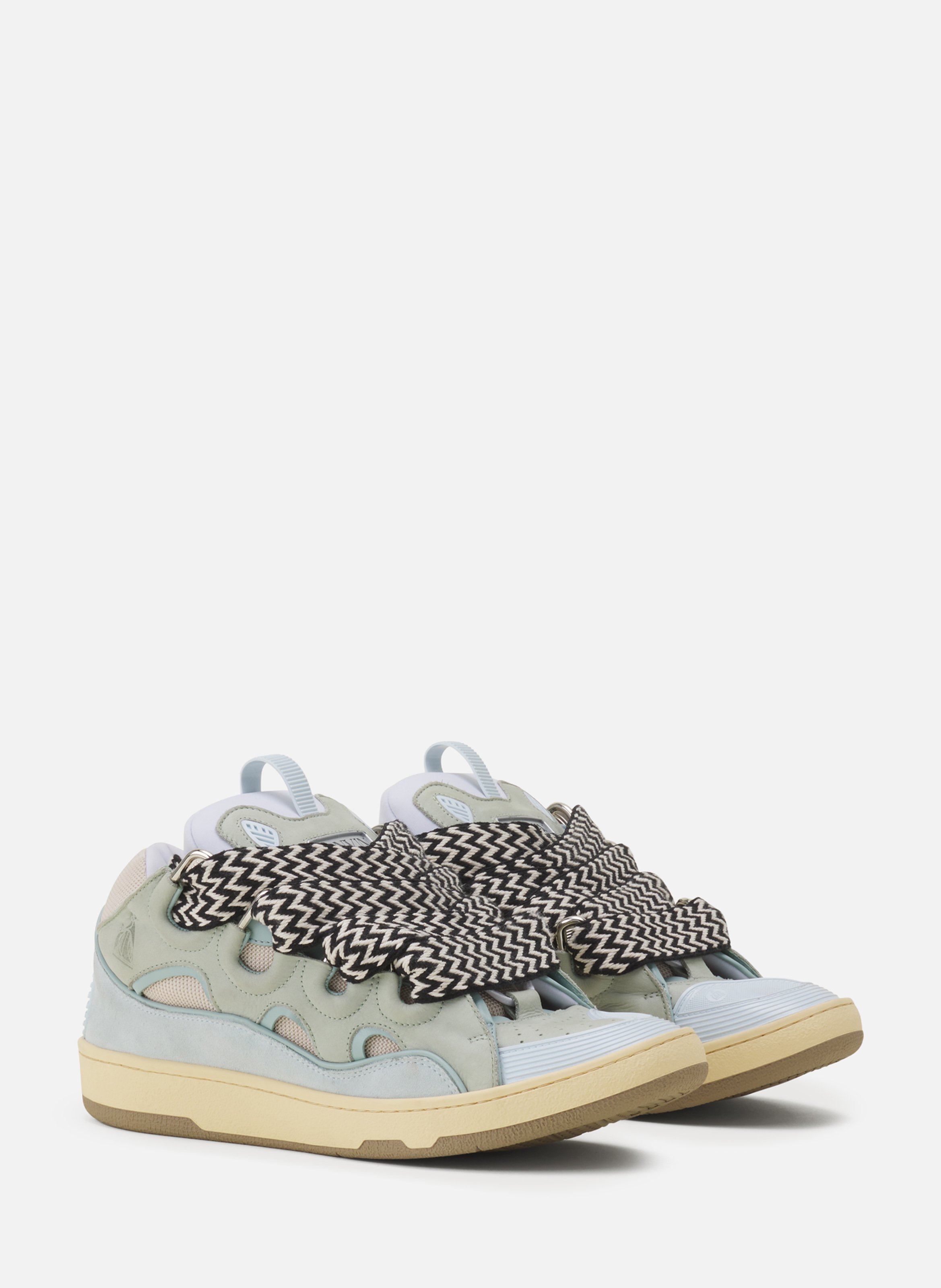 Sneakers curb en cuir LANVIN Bleu