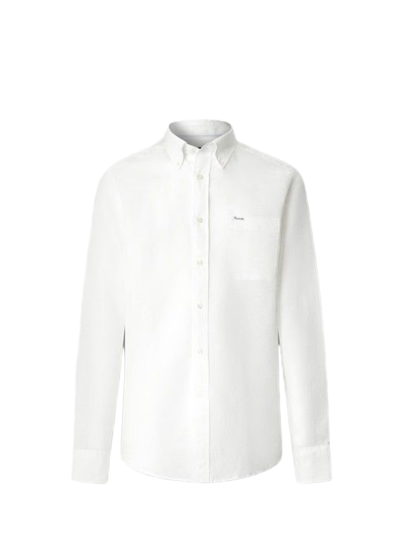 Chemise droite patchwork en lin FACONNABLE White