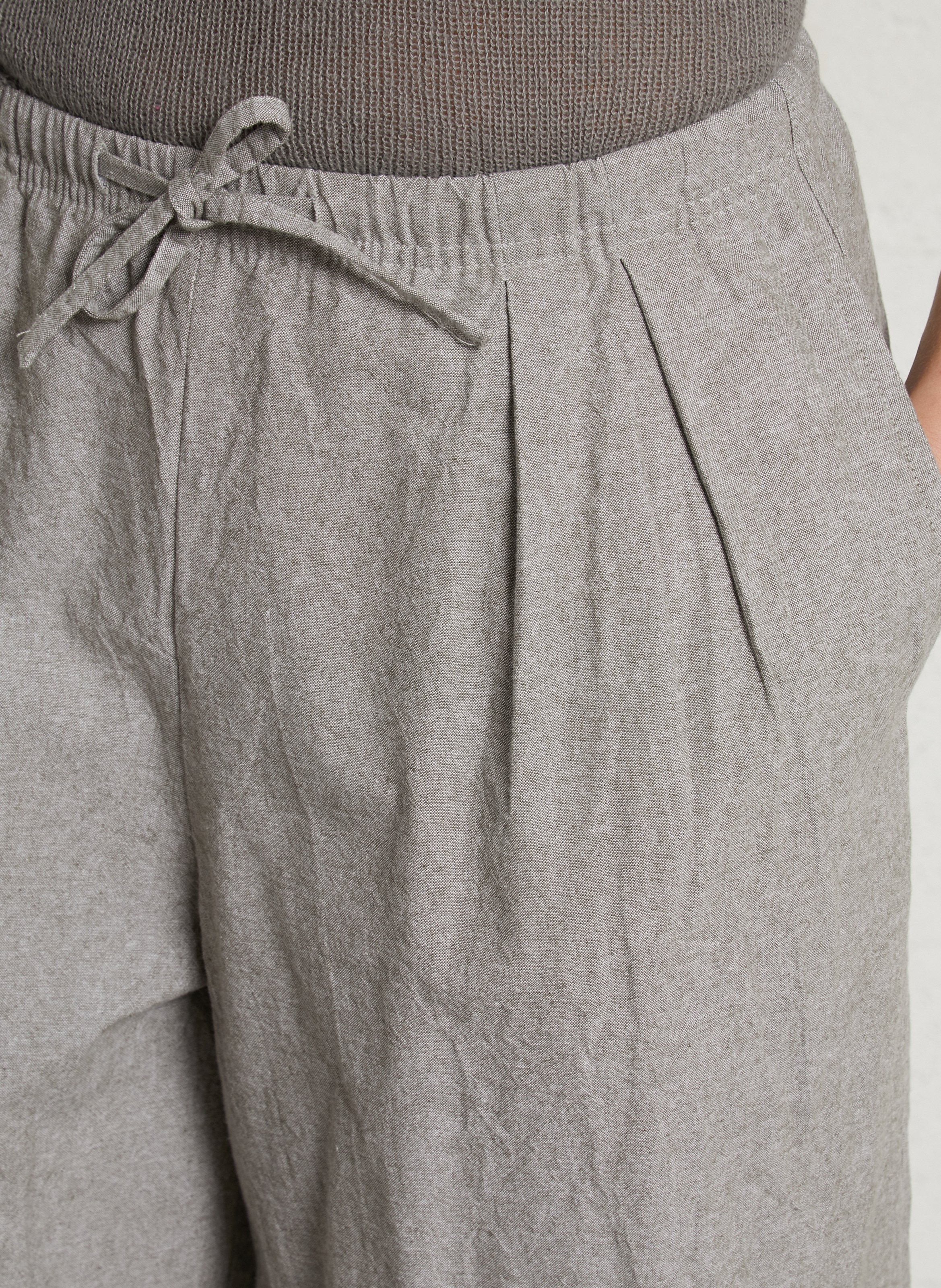 Pantalon large en coton feoly AMERICAN VINTAGE Beige
