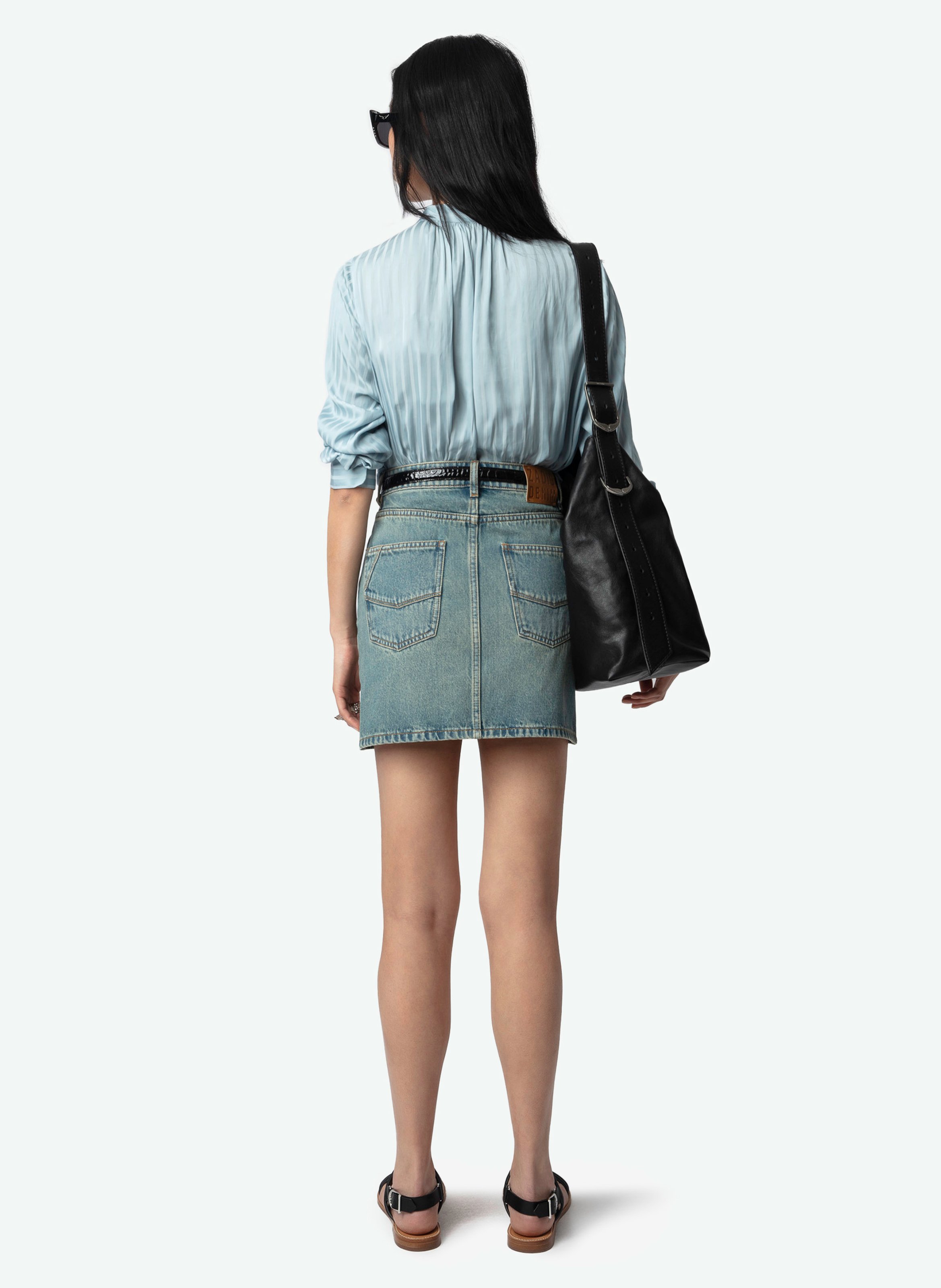Top à encolure v tink ZADIG&VOLTAIRE Bleu