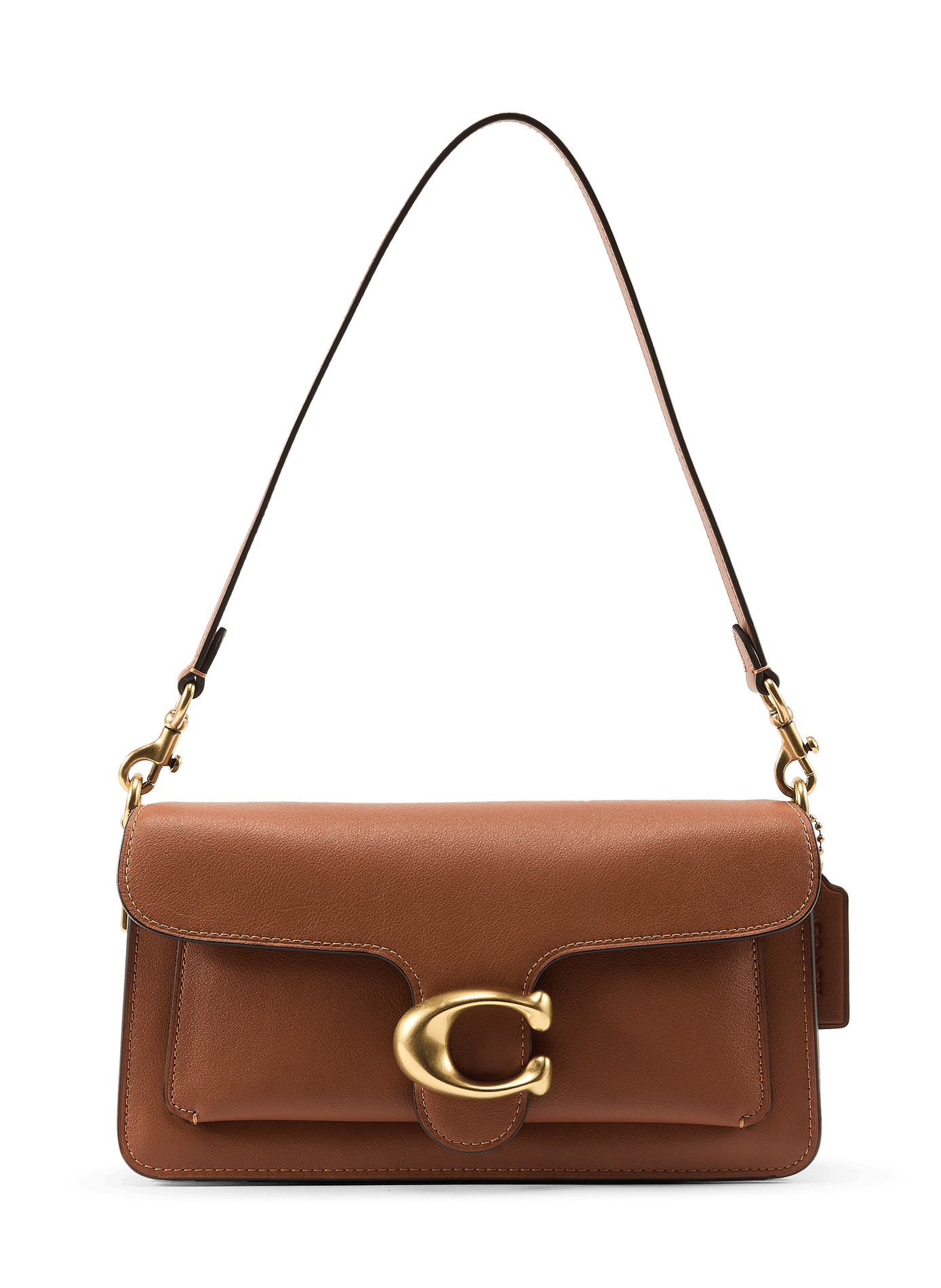 Sac bandoulière en cuir COACH Marron