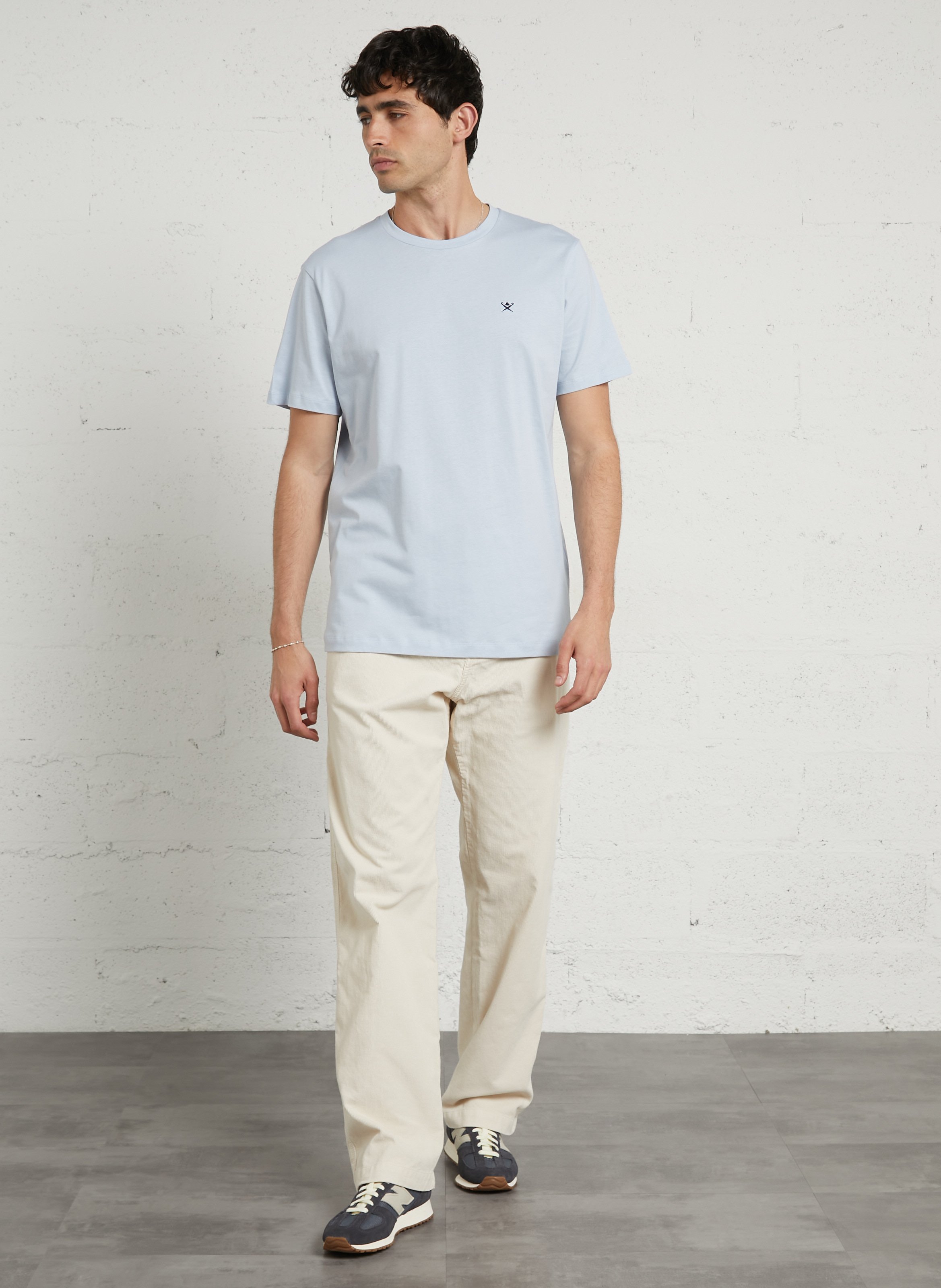 Pantalon chino en coton IKKS Blanc