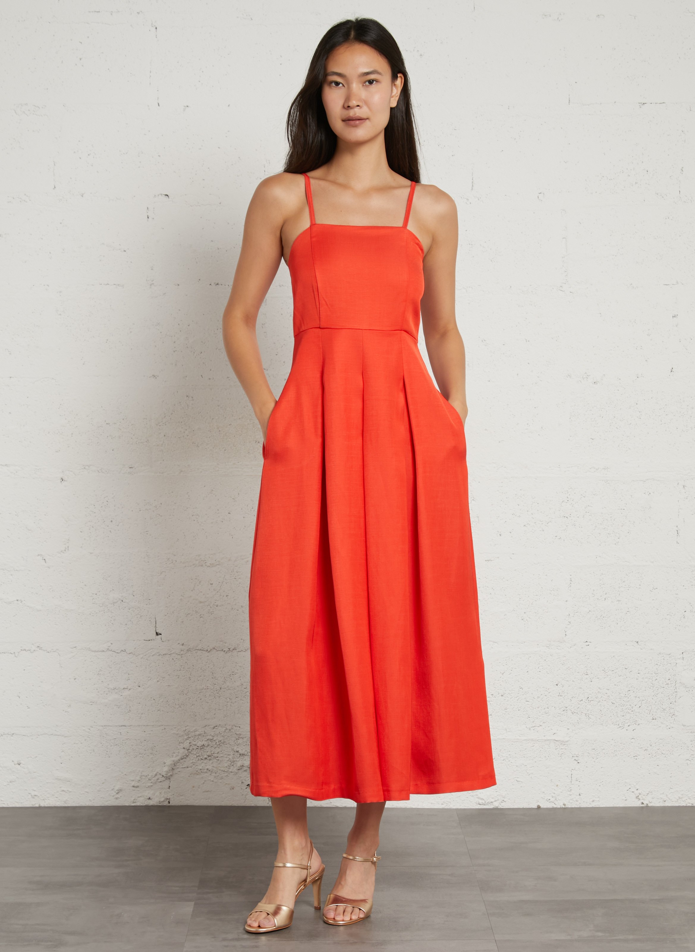 Robe longue bustier betty MAISON 123 Rouge