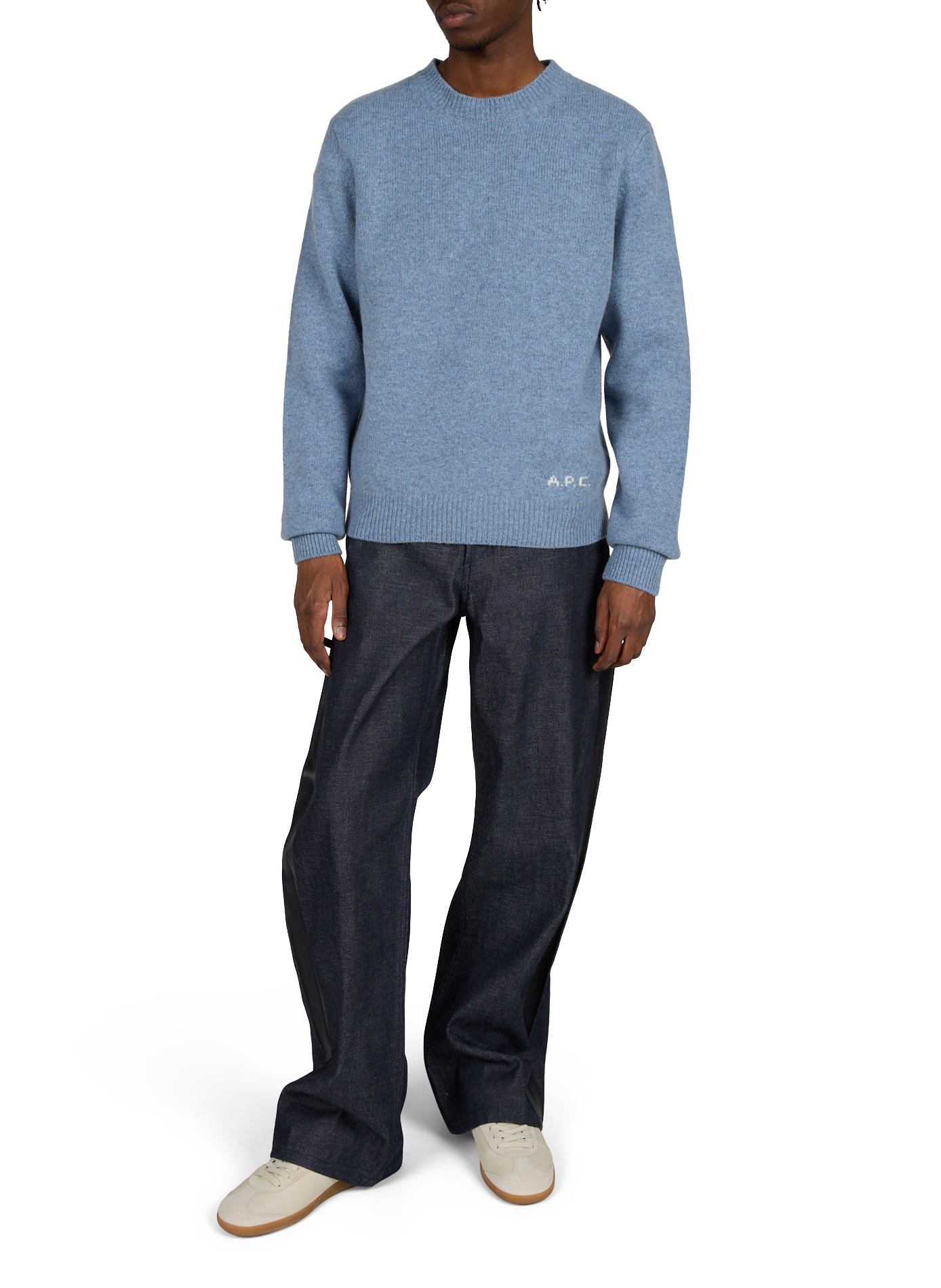 Straight wool jumper A.P.C. Blue