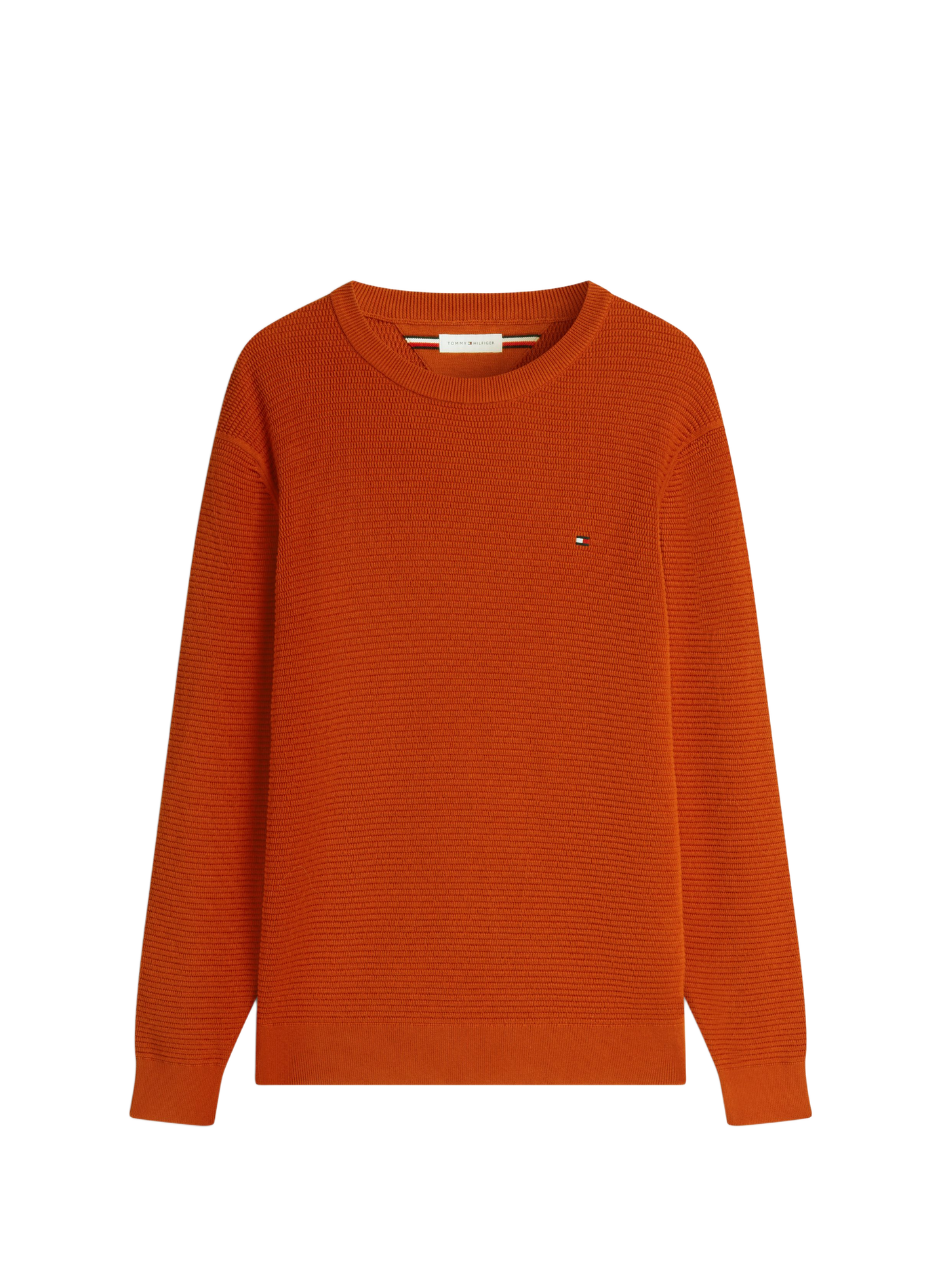 Ribbed cotton sweater TOMMY HILFIGER Brown