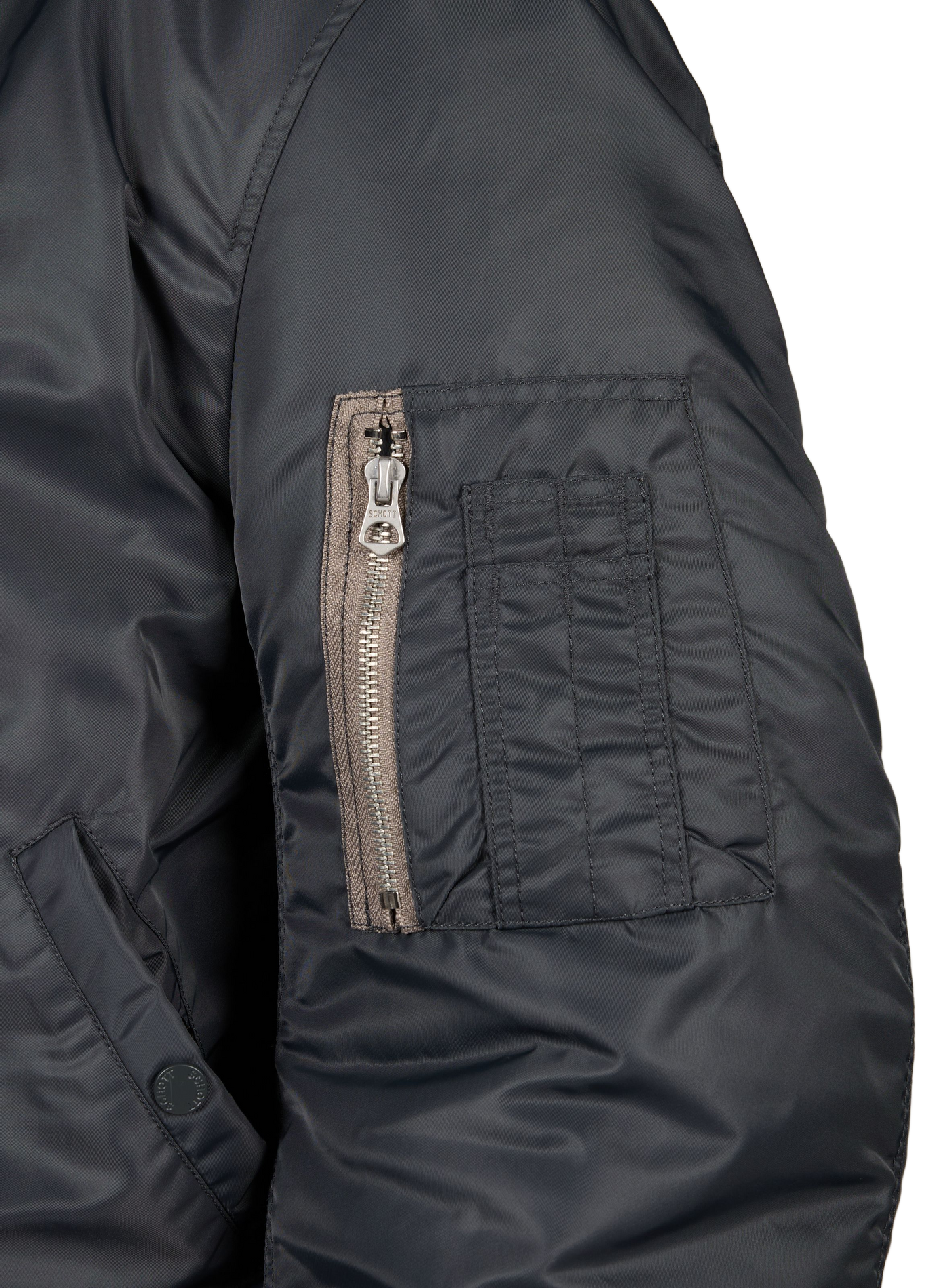 Blouson oversize Aircamps col montant SCHOTT Gris