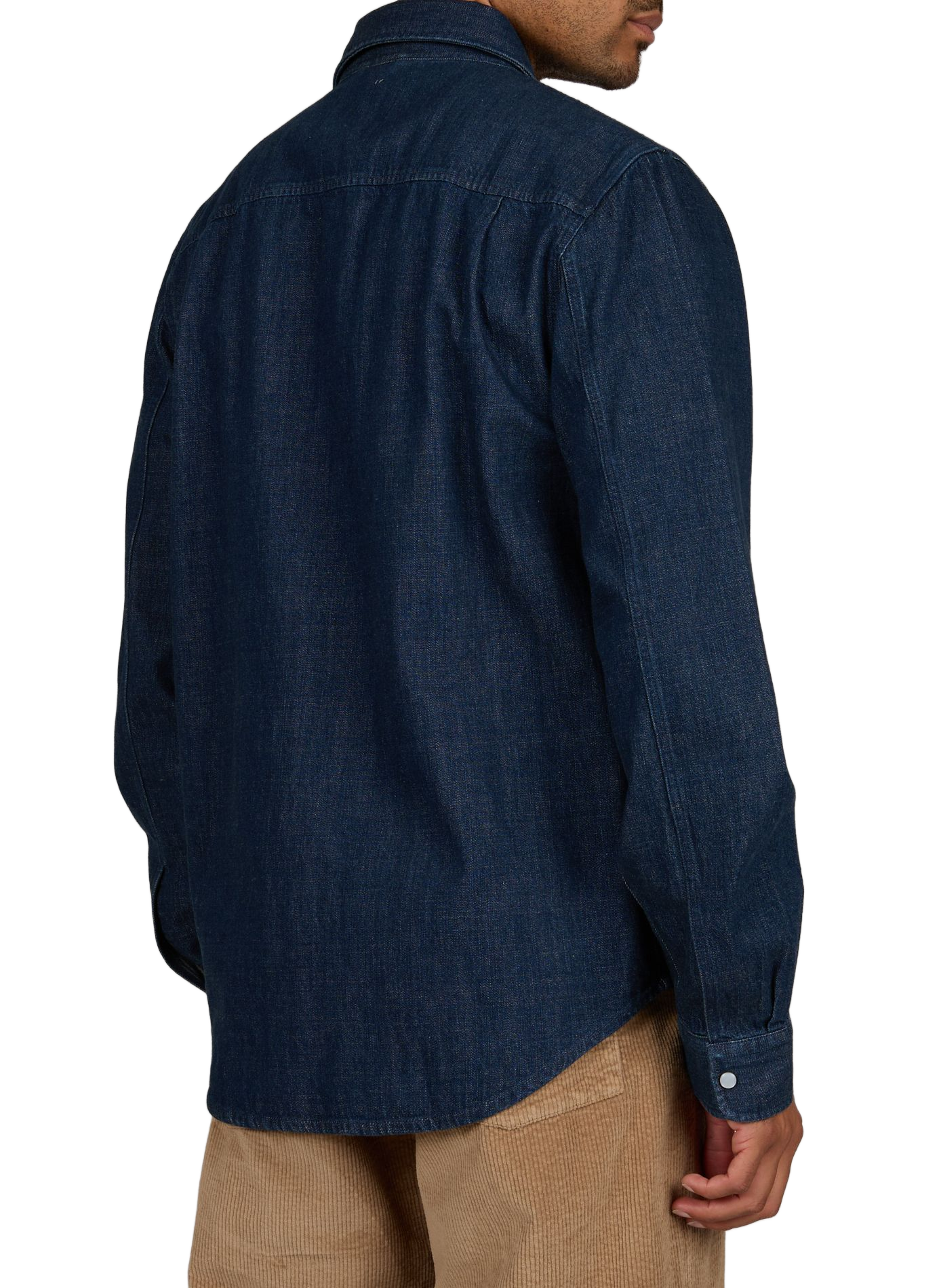 Straight classic collar shirt in cotton CLOSED Blue