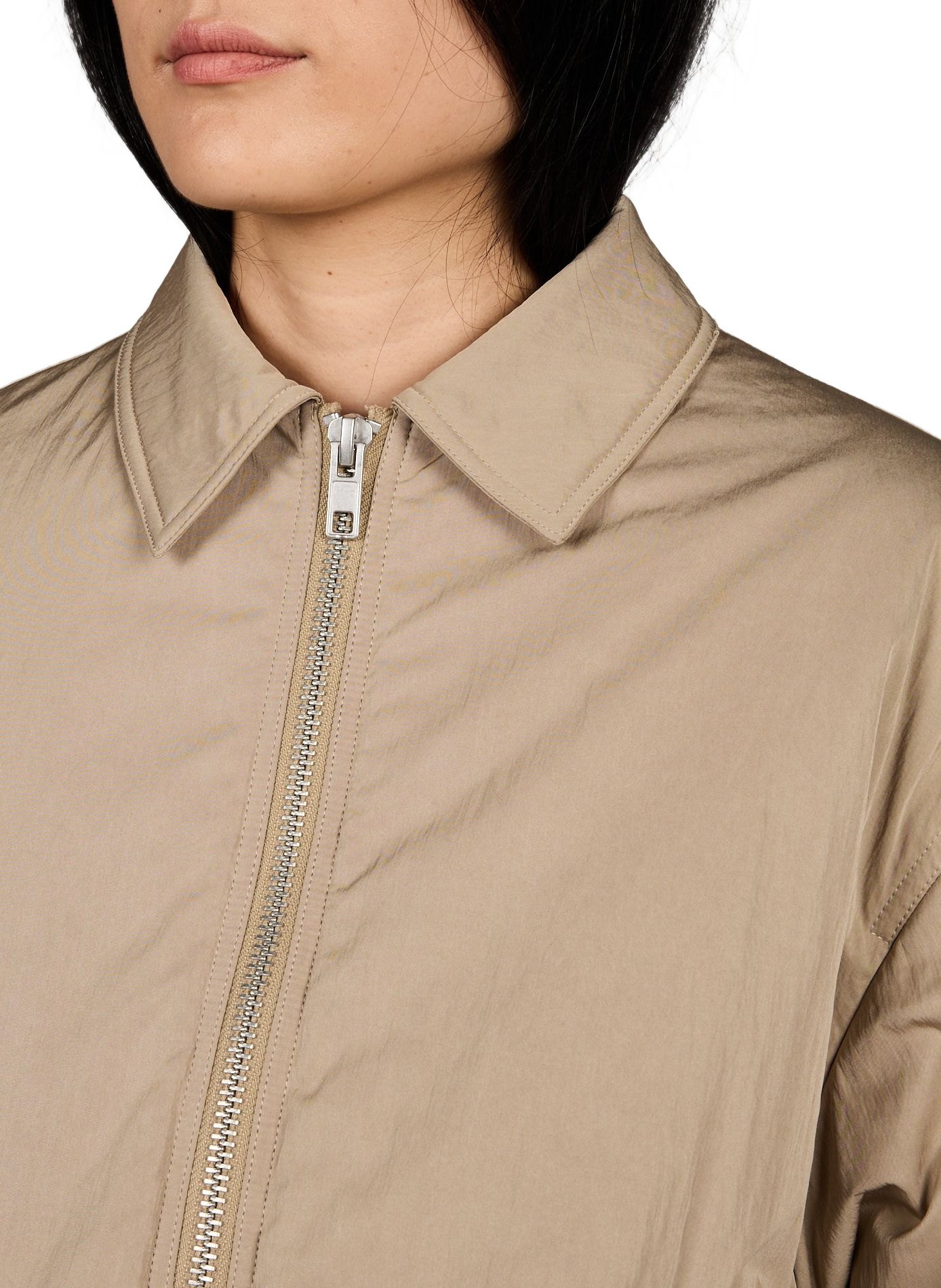 Oversize Jacke mit klassischem Kragen TOPSHOP Beige