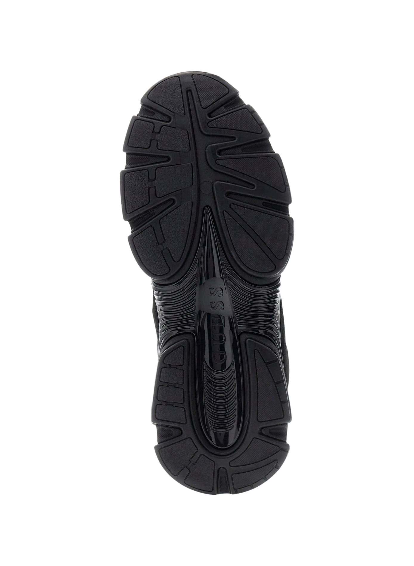 Baskets à lacets en cuir GUESS Noir