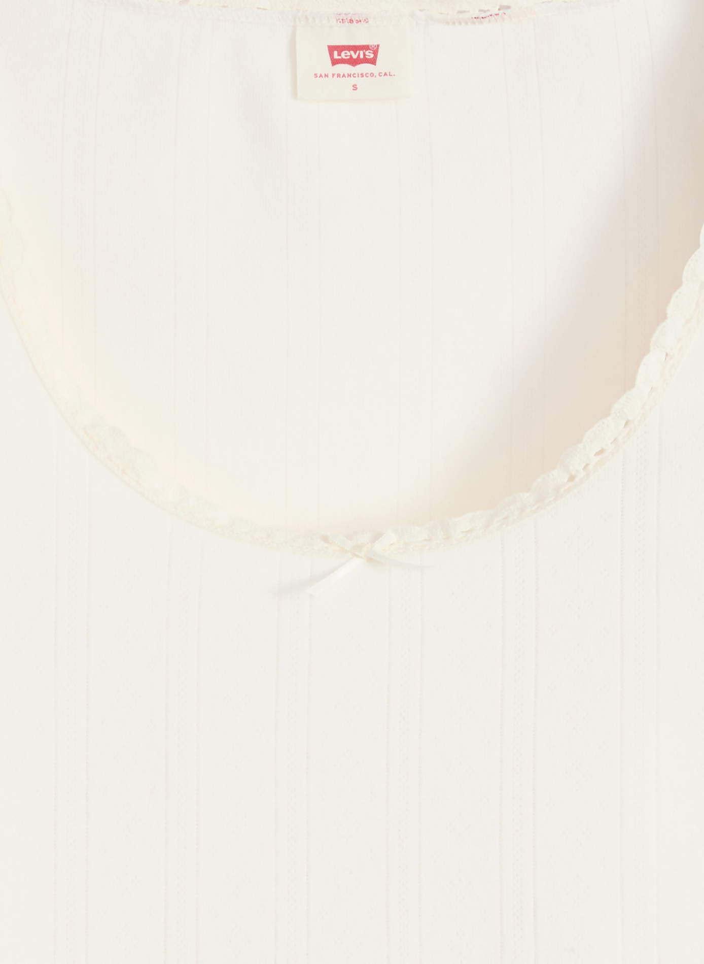 Cotton-blend round-neck T-shirt LEVI'S White