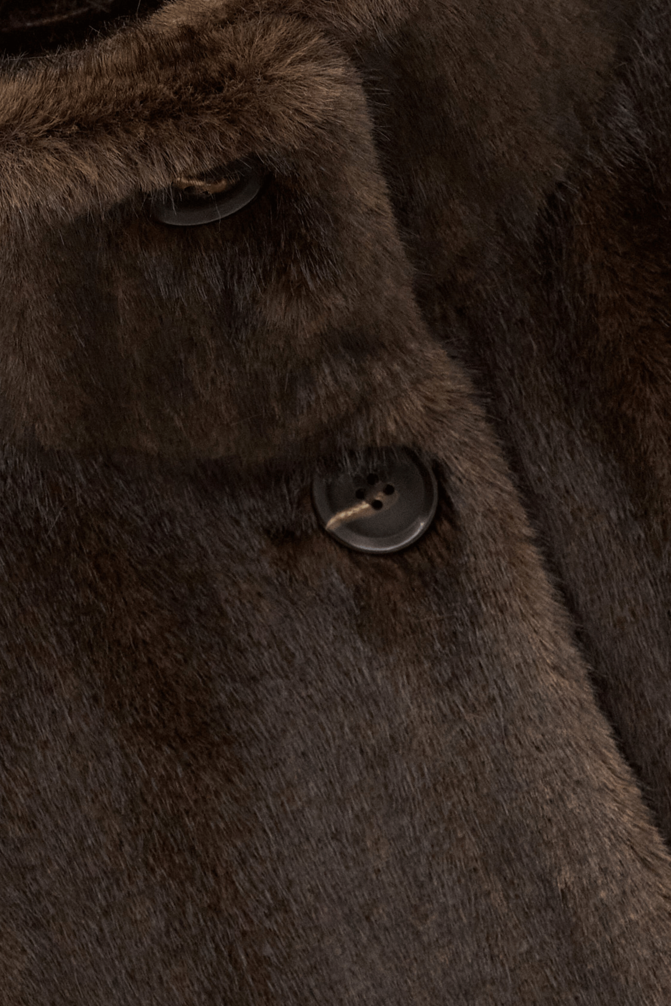 Halflange jas met damla-bonteffect BA&SH Bruin