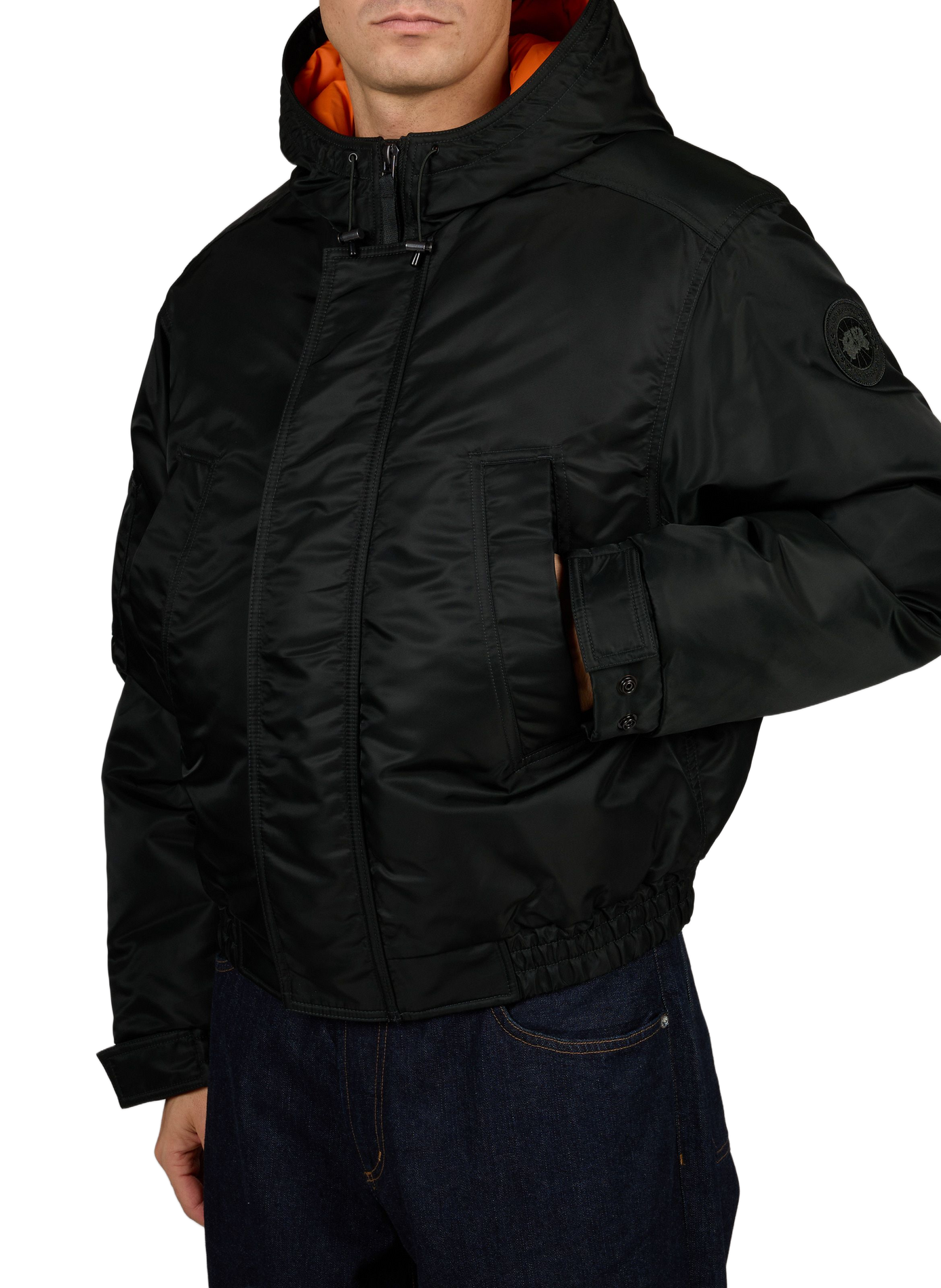 Plain hooded WINDROW jacket CANADA GOOSE Khaki