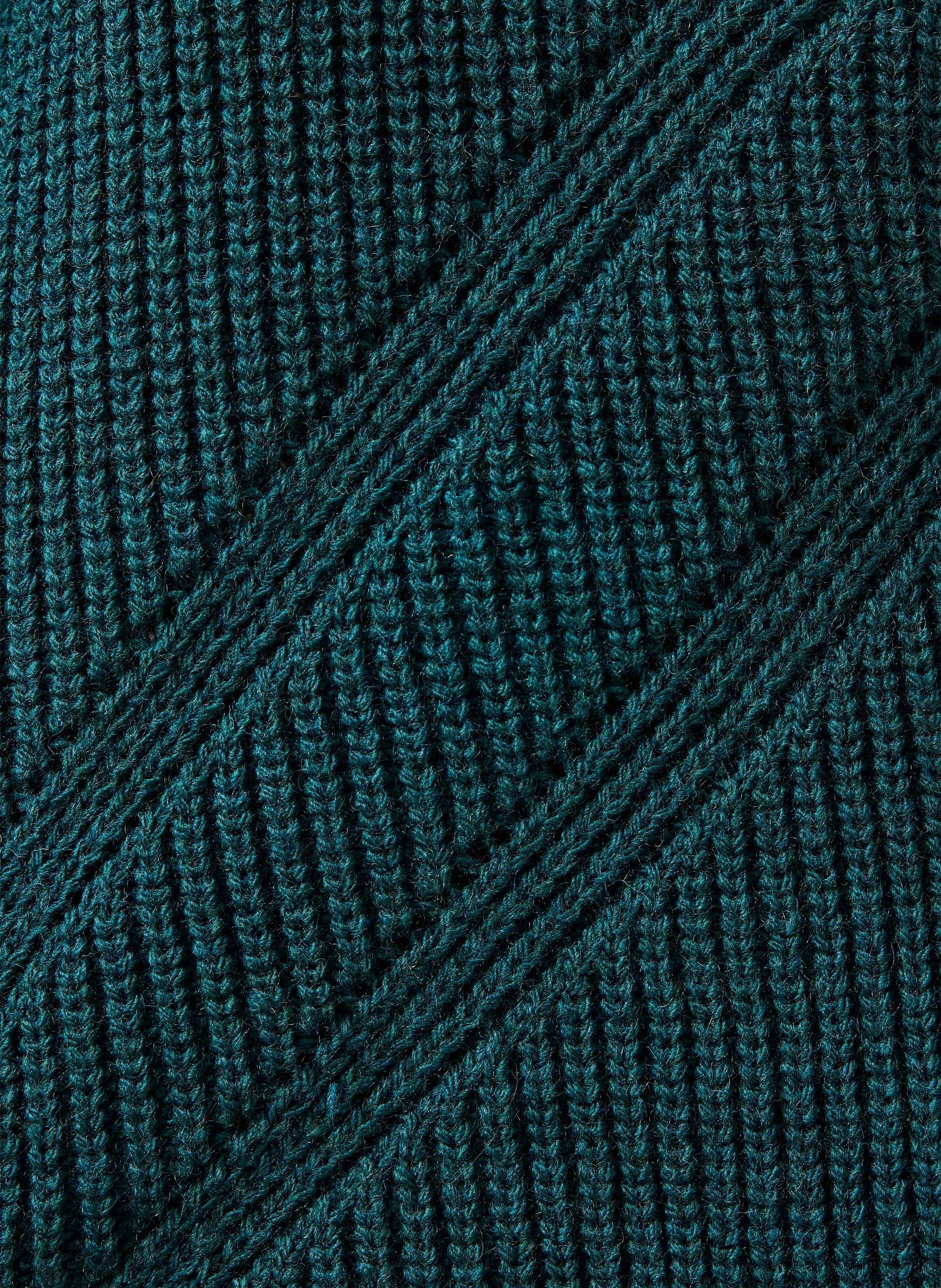 Ruimvallend vest met V-hals LA FEE MARABOUTEE Blauw