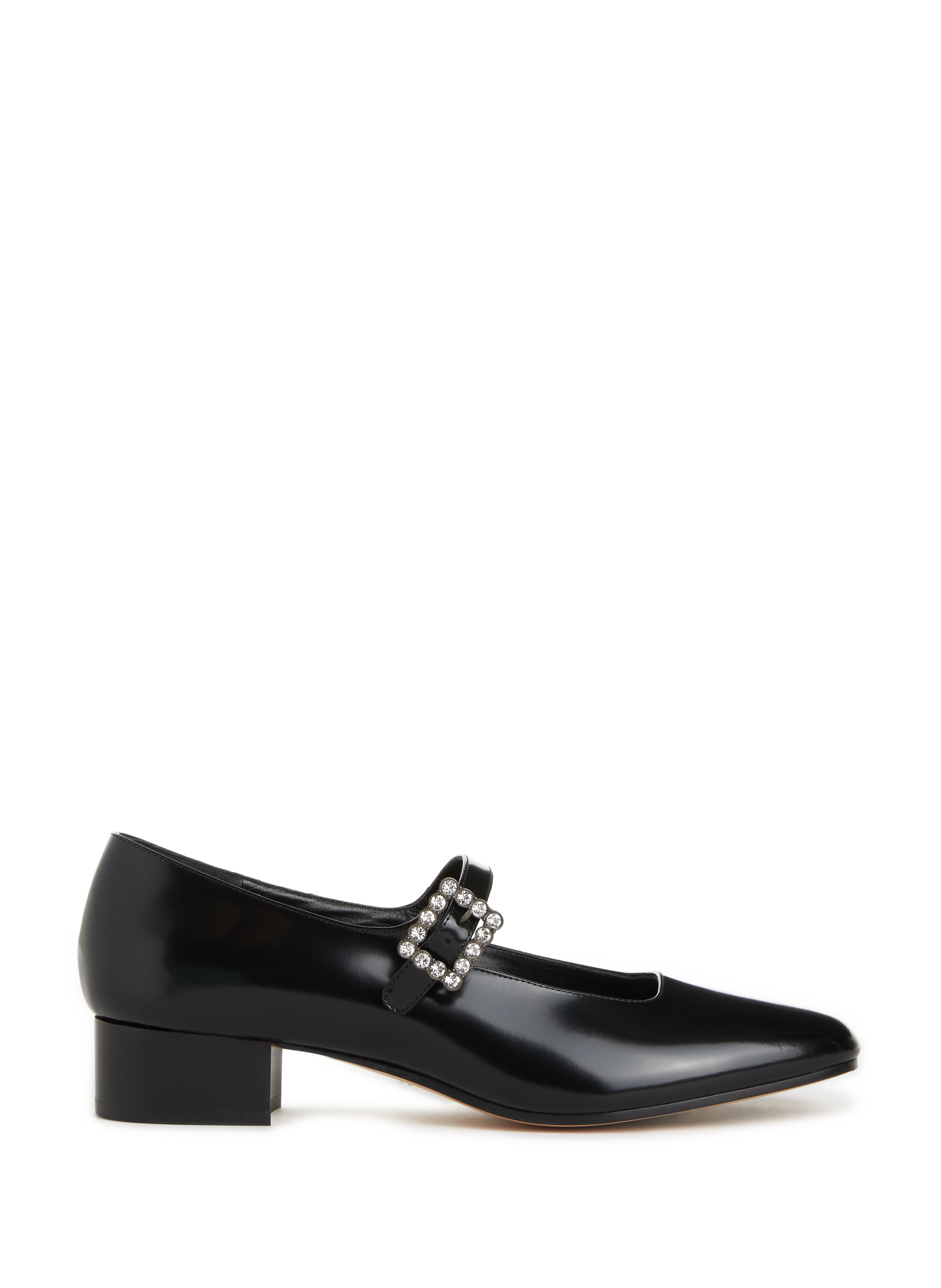 LE MONDE BÉRYL Agatha leather mary janes Black