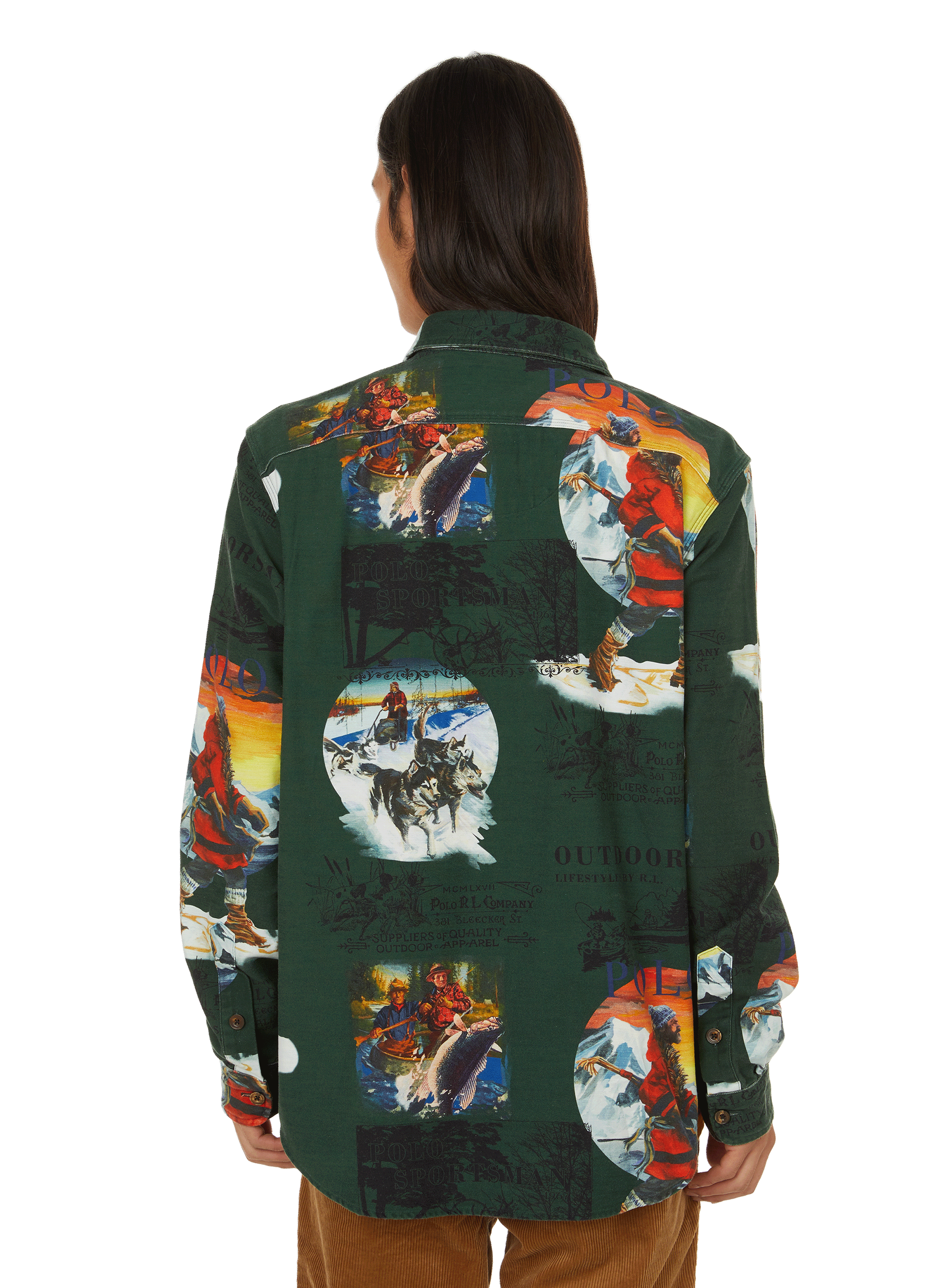 Chemise à imprimé en coton  POLO RALPH LAUREN Vert