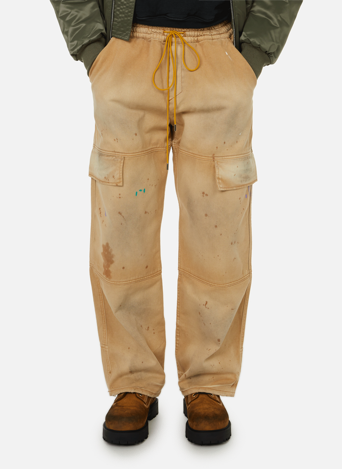 Cargo pants with splatter details RHUDE