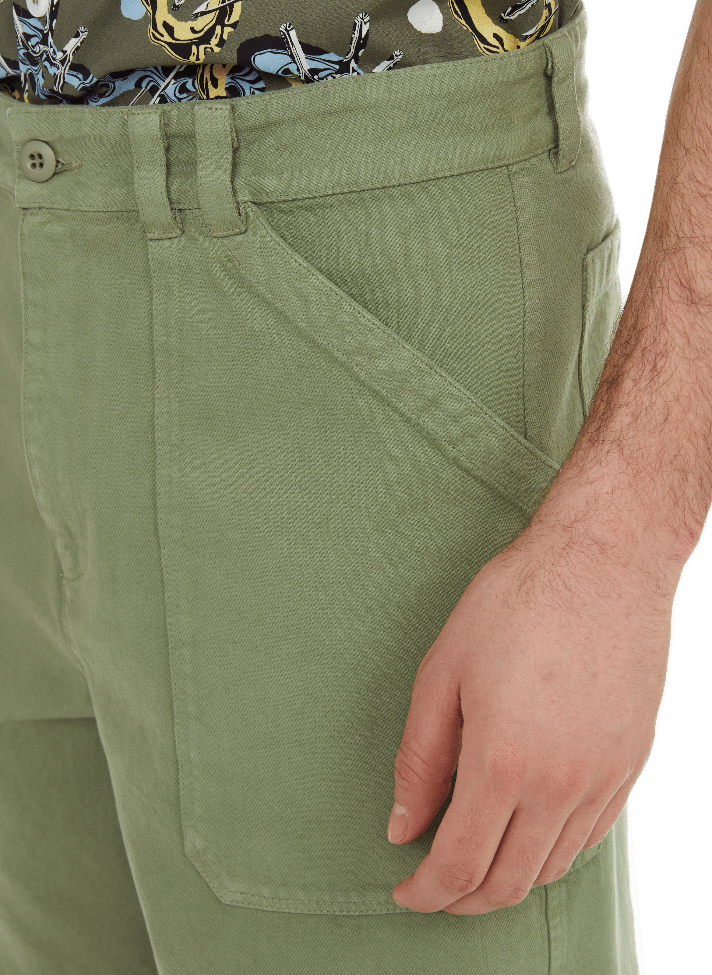 Parker cotton shorts A.P.C. Green