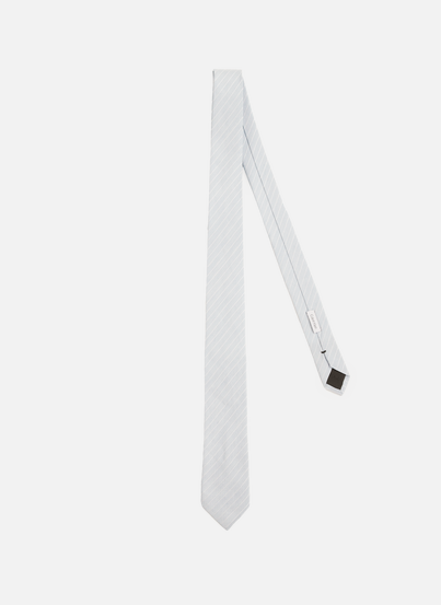 Striped silk and linen tie CALVIN KLEIN