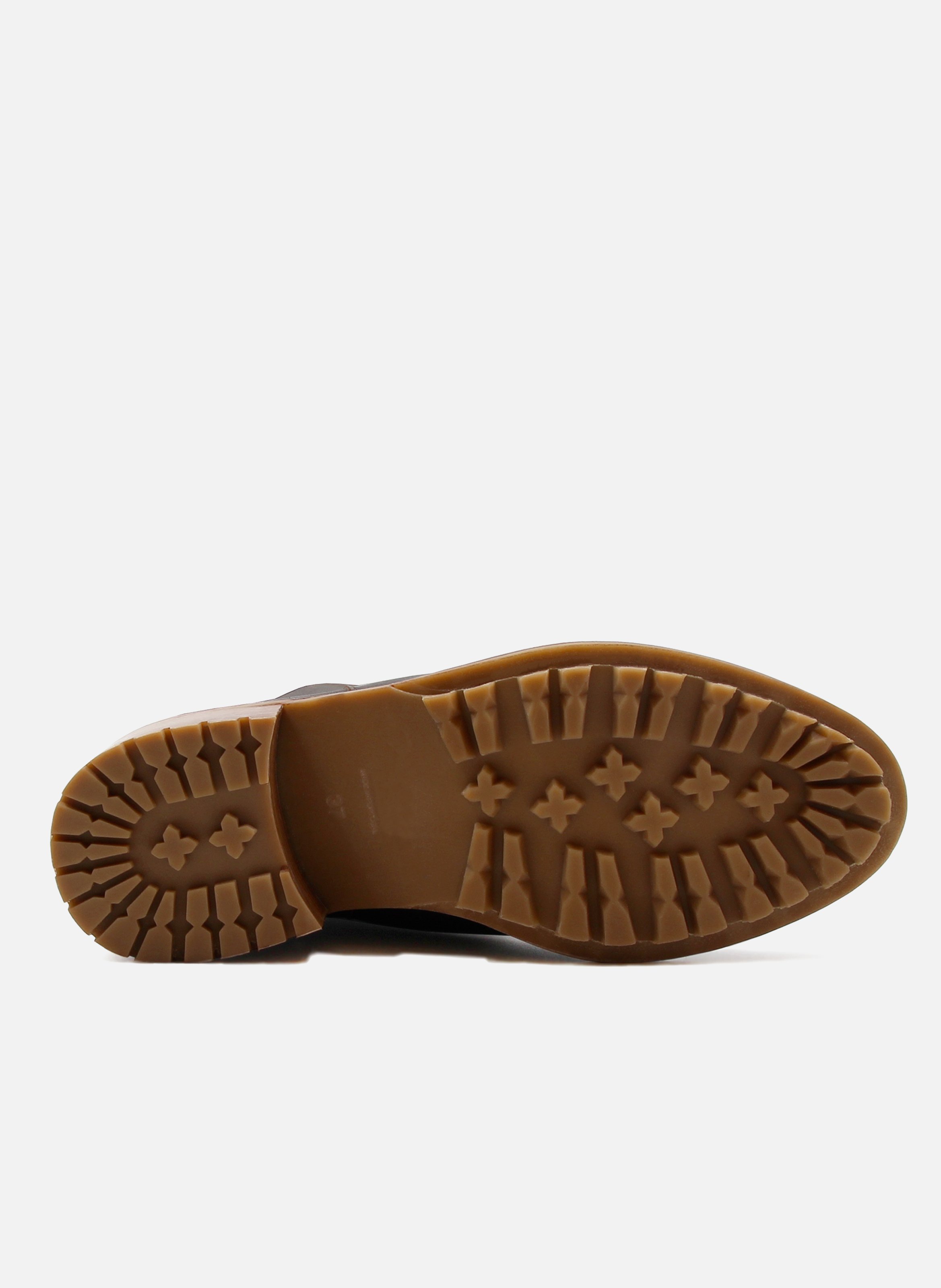 Bottes fourrées cuir lisse JULES & JENN Marron