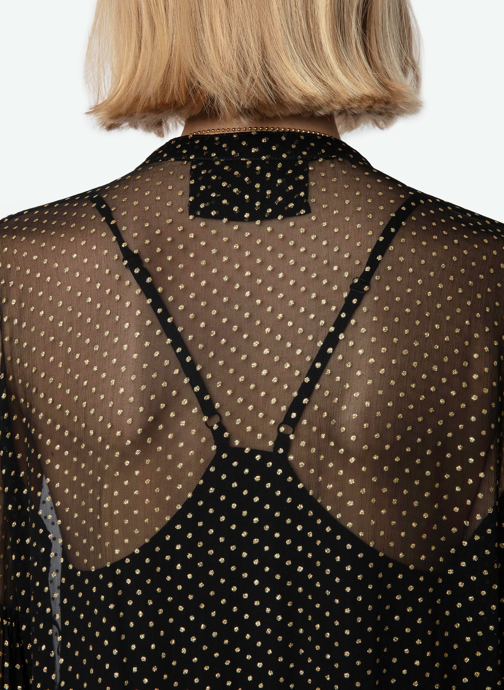 Robe courte transparente randy ZADIG&VOLTAIRE Noir